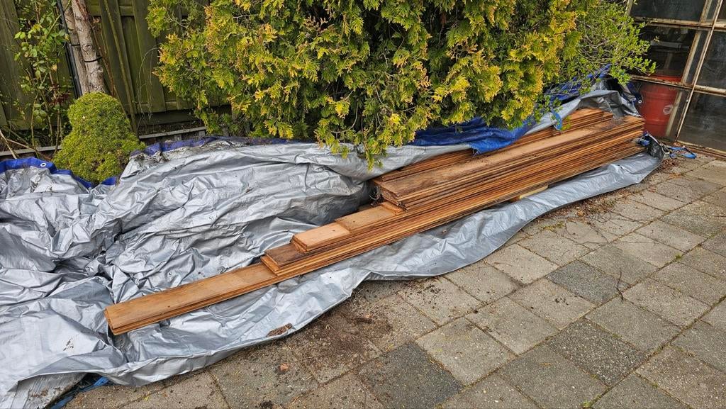 Red cedar vellingdelen div.lengtes 12cm breed, Doe-het-zelf en Verbouw, Hout en Planken, Plank, Overige houtsoorten, Minder dan 200 cm