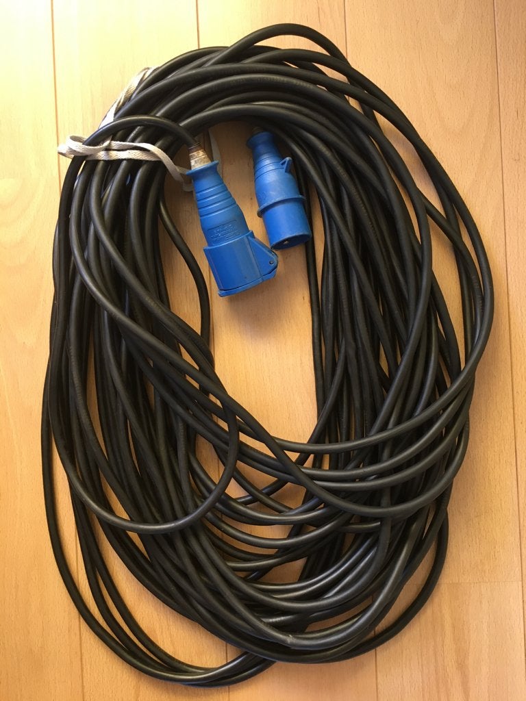 ca. 40 m verlengkabel 3G 3x1,5mm2. CEE, Ophalen of Verzenden, Gebruikt, Kabel of Snoer