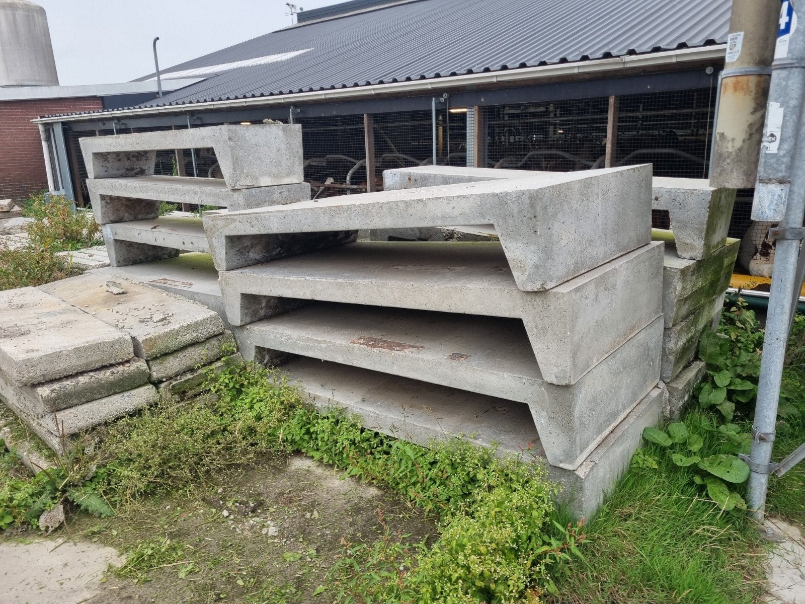 Prefab betonnen boxdekelementen TEAB!!, Ophalen