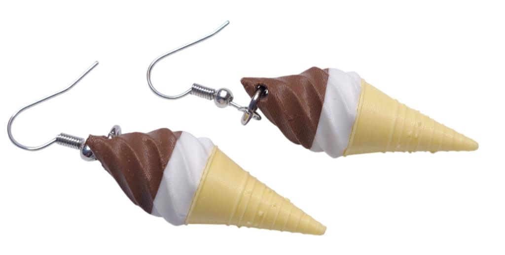 IJSJES !!! KAWAII softijs oorbellen SUPER CUTE, Overige materialen, Hangers, Overige kleuren, Nieuw