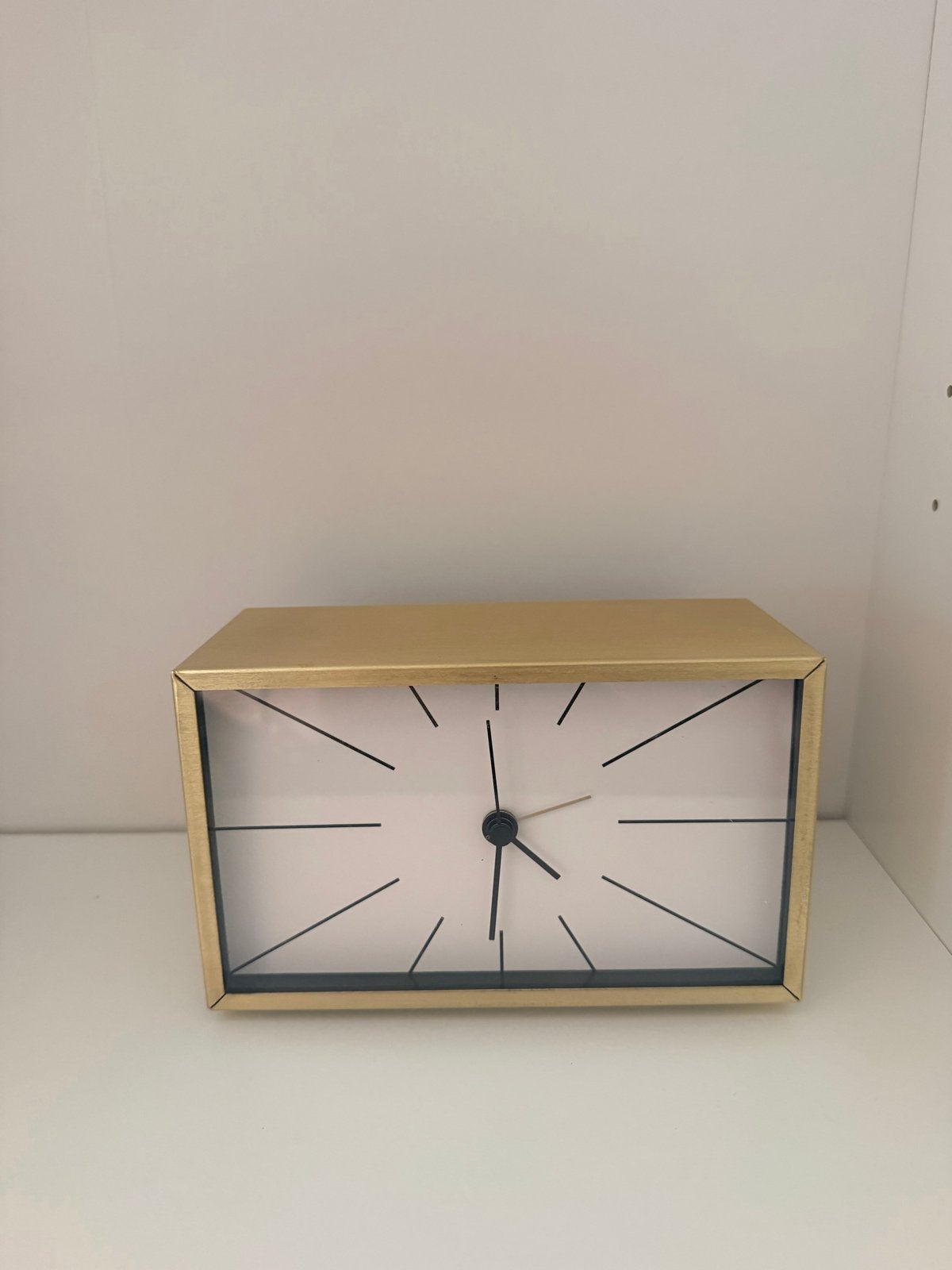 IKEA Myggjagare analoge tafelklok, Goud, Analoog, Werkt op batterijen, Ophalen of Verzenden