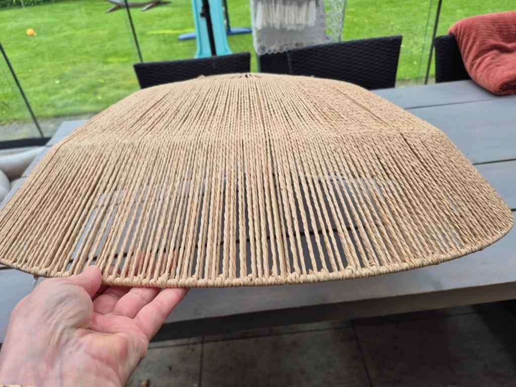 Grote Lampenkap Durga van Kwantum., Huis en Inrichting, Lampen | Lampenkappen, Ophalen, Beige, Rond, Bohemian