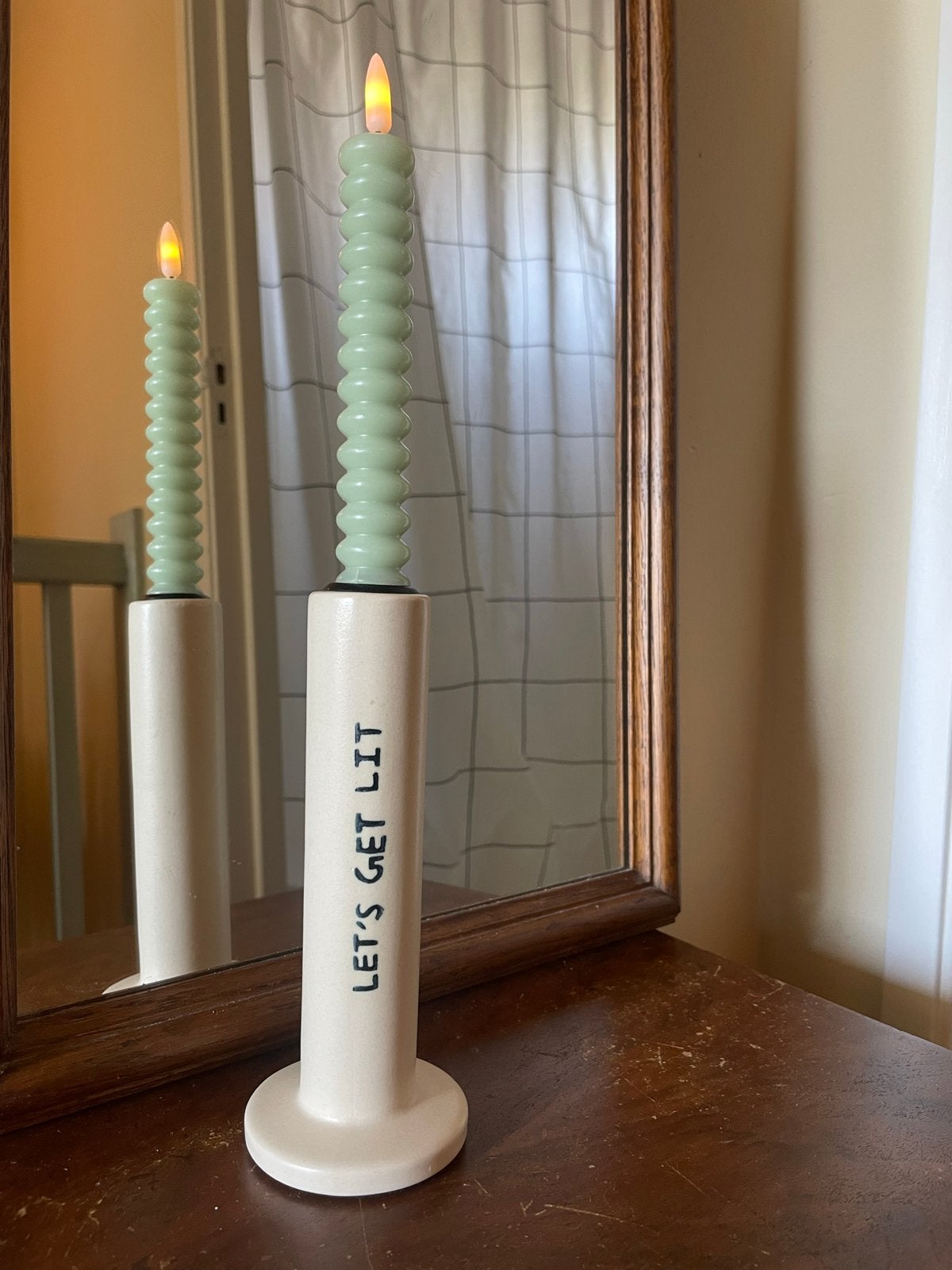 Kandelaar 'Let's Get Lit' - Ever Desi Studio, 19 cm, Overige merken, Nieuw, Ophalen of Verzenden