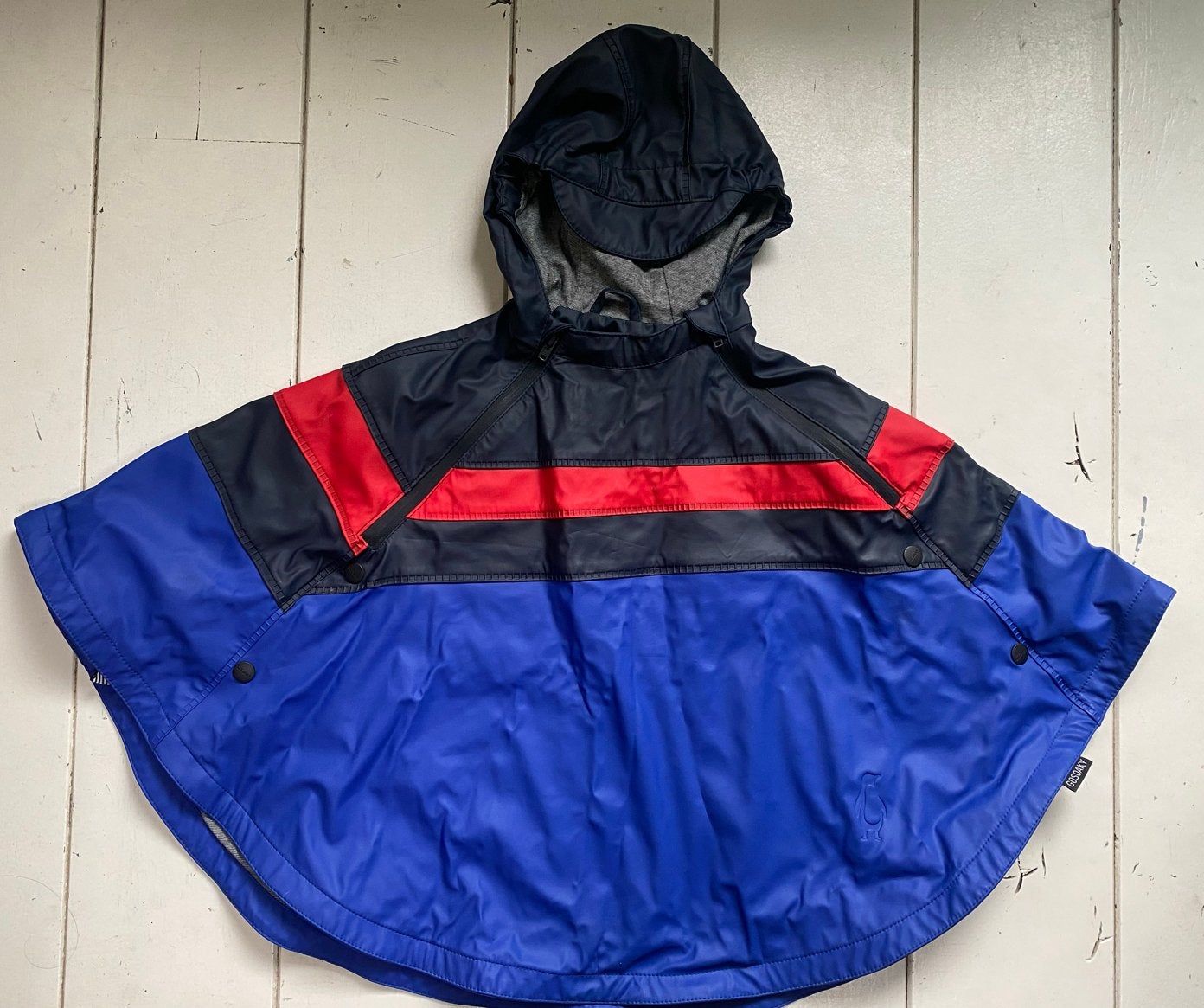 Gosoaky regenponcho/regenjas - Blauw, rood, zwart, Ophalen of Verzenden, Zo goed als nieuw, Jongen of Meisje