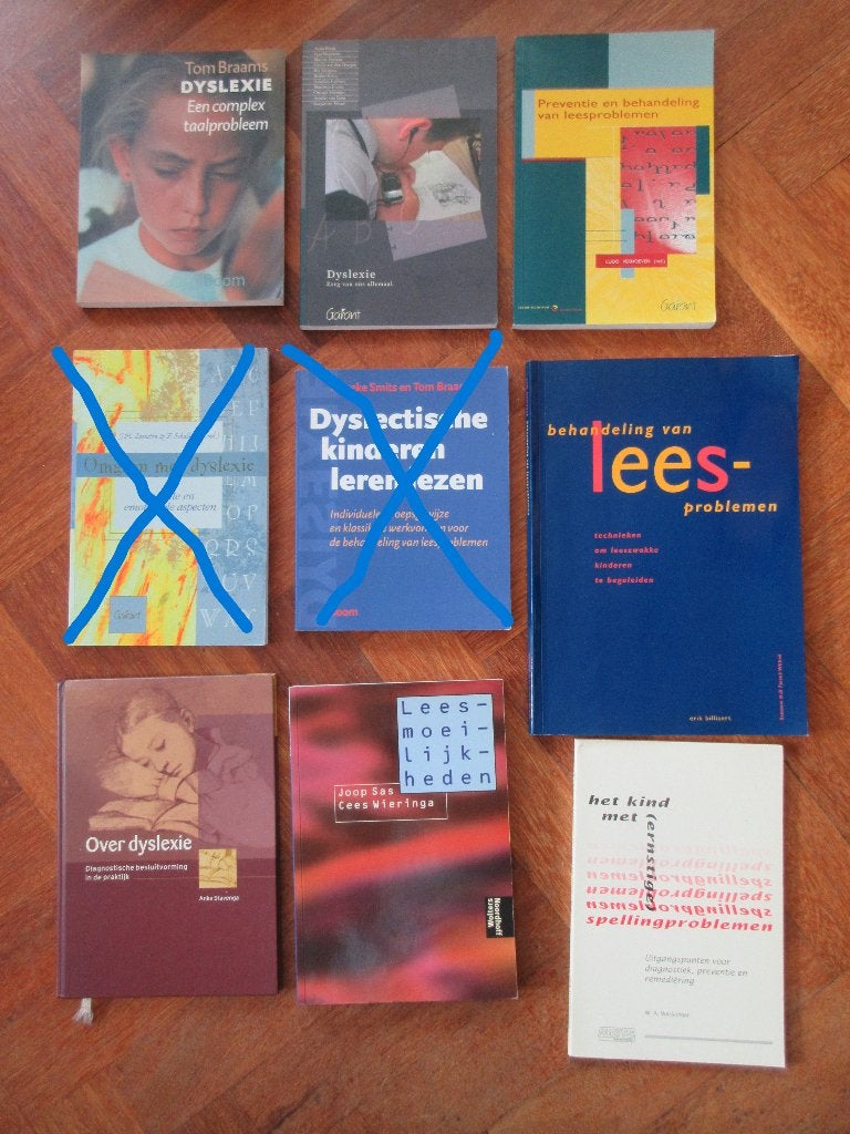 Diverse boeken over dyslexie, Ophalen of Verzenden, Gelezen