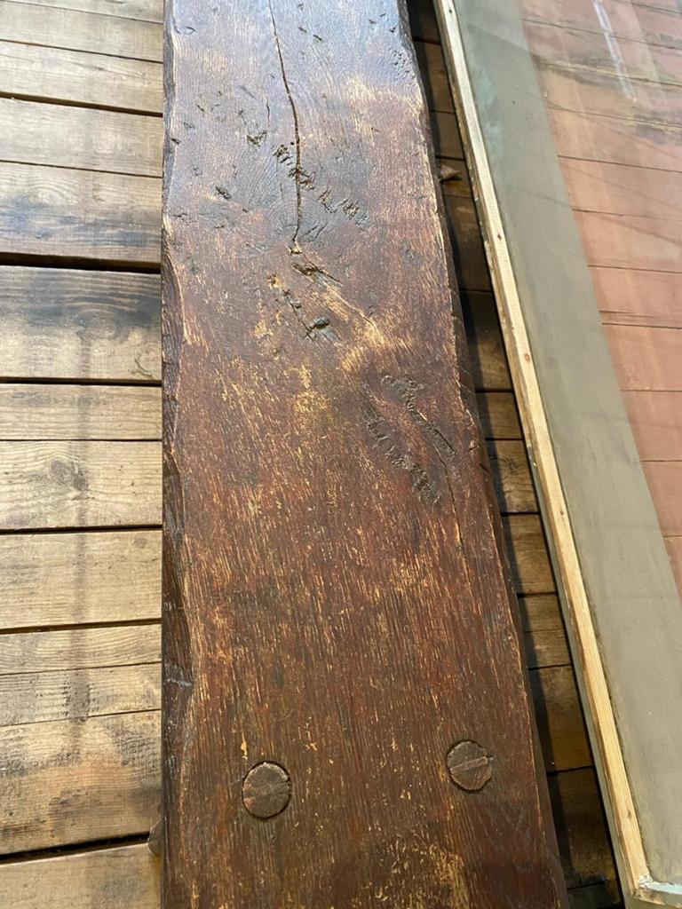 Stoere landelijke Franse bank eettafelbank verandabank, Ophalen