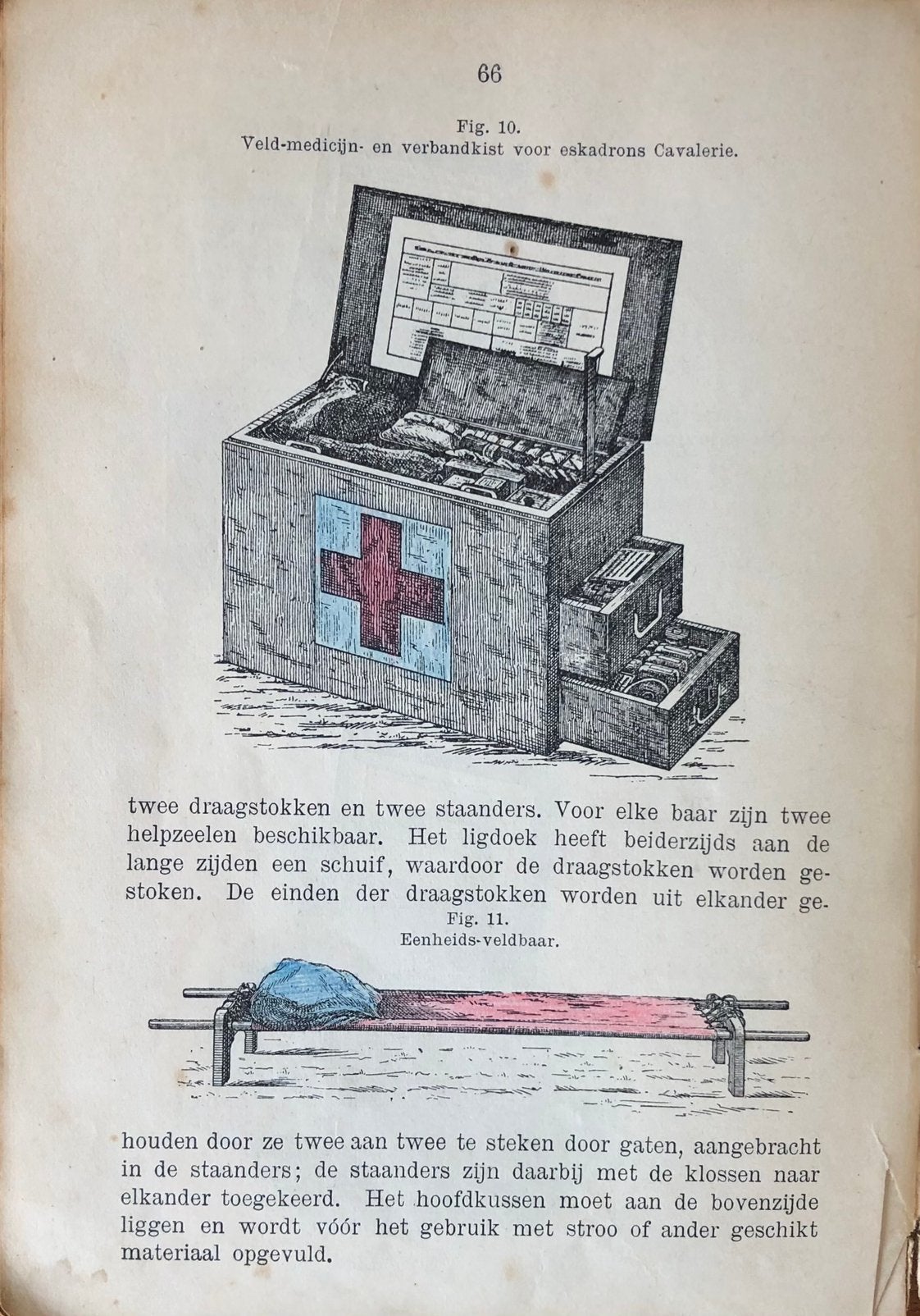 Handleiding Militair 1929 Ziekenverpleger en Ziekendrager, Verzamelen, Militaria | Algemeen, Ophalen of Verzenden, Landmacht, Nederland