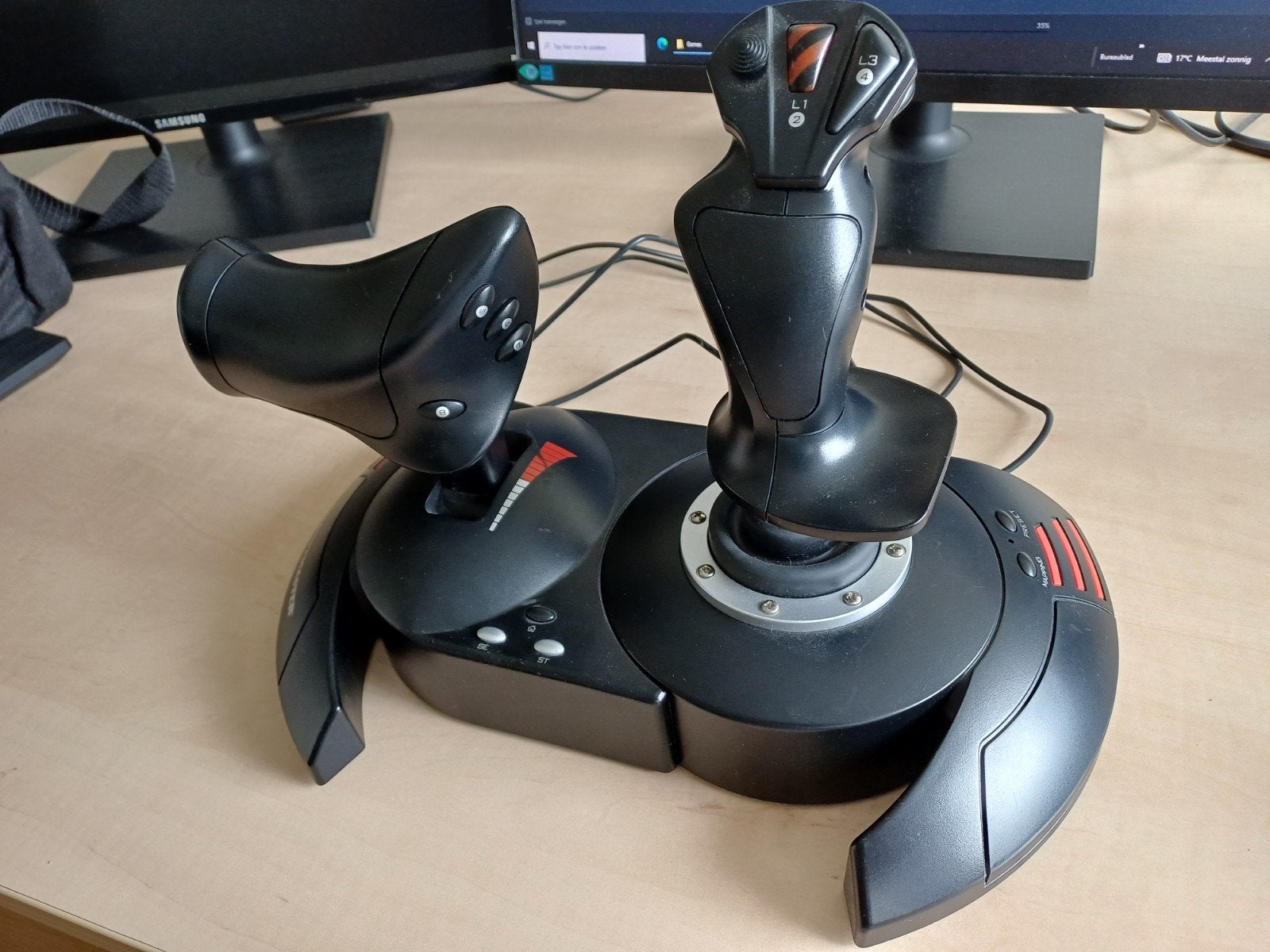 Thrustmaster T-Flight Hotas X Joystick voor PC en PS3, Ophalen of Verzenden, Zo goed als nieuw, Thrustmaster, PC