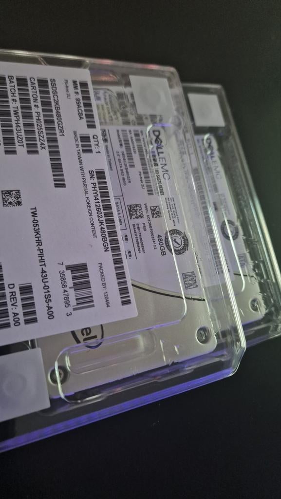 Intel SSD 480GB D3-S4520 Series, Nieuw geseald, Intern, SATA, Nieuw, Ophalen of Verzenden
