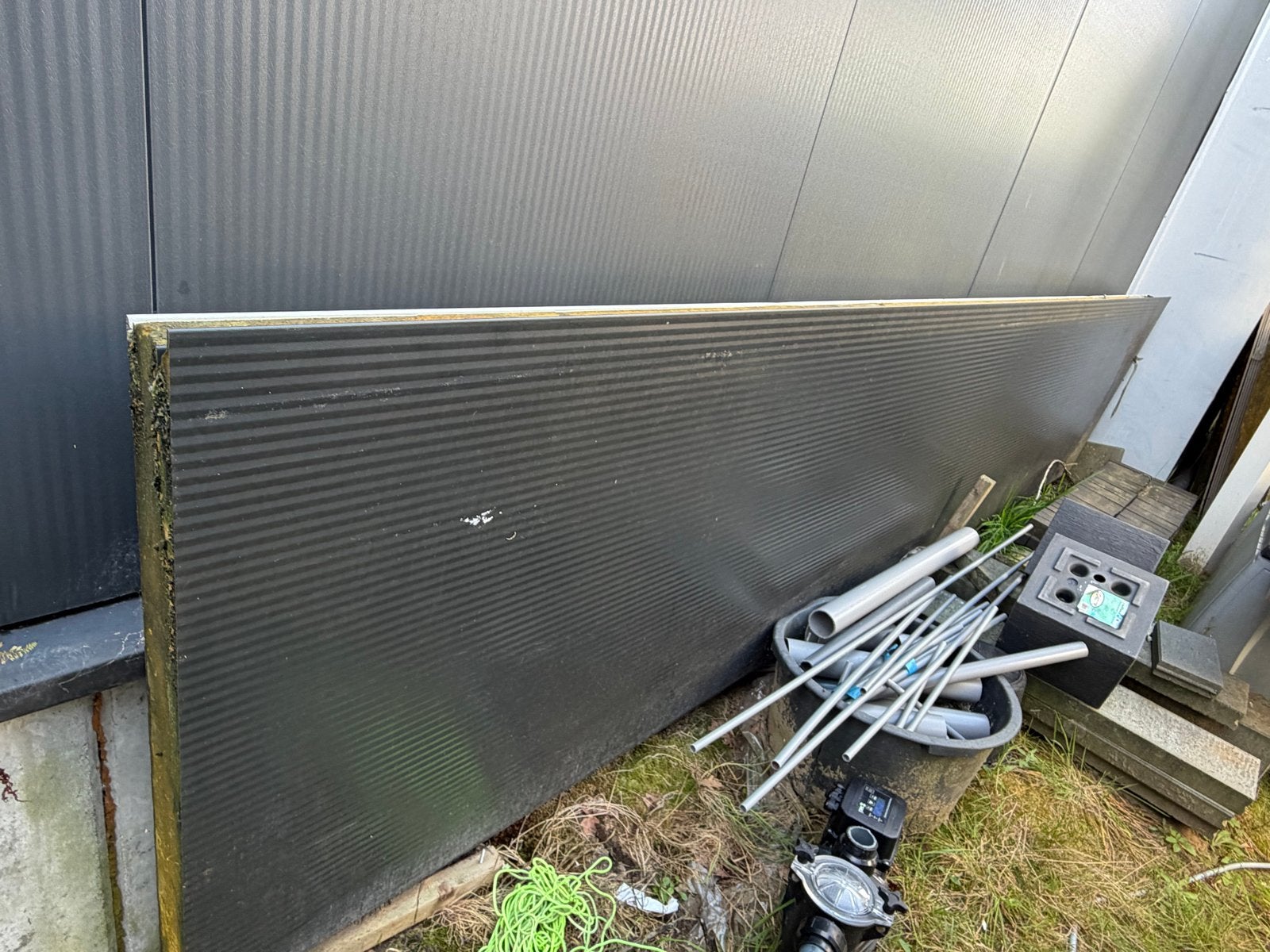 Sandwichpaneel wand antraciet 447x100x10cm dik, Doe-het-zelf en Verbouw, Ophalen, Nieuw
