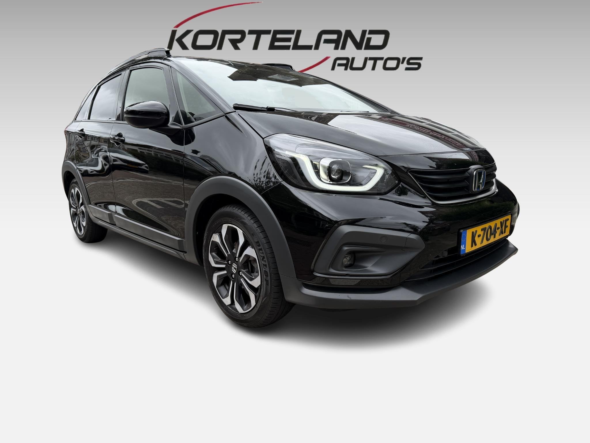 Honda Jazz 1.5 e:HEV Crosstar TREKHAAK NAVI, Auto's, 4 cilinders, Met garantie (alle), Leder en Stof, Zwart