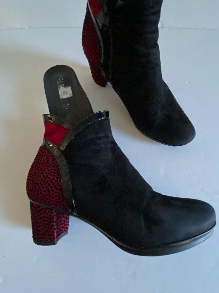 K330 Pocco Pazza: 37,5 lage leren laarsjes laarzen schoenen, Kleding | Dames, Pocco Pazza, Ophalen of Verzenden, Zo goed als nieuw