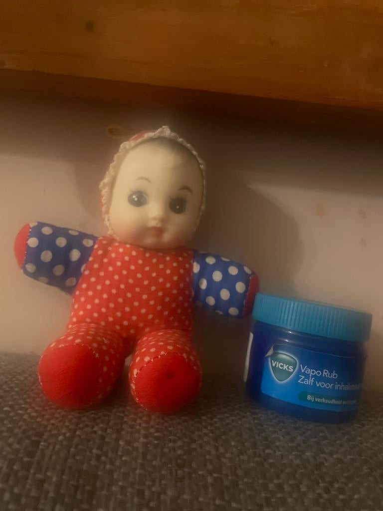 vintage kleine piep popje, Ophalen of Verzenden, Zo goed als nieuw