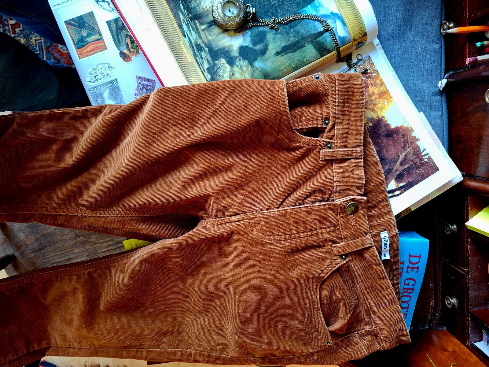 corduroy broek heren bruin, Bruin, Gēmo, Ophalen of Verzenden, Zo goed als nieuw
