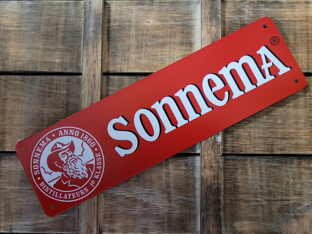Sonnema Berenburg reclamebord van metaal wandbord deco