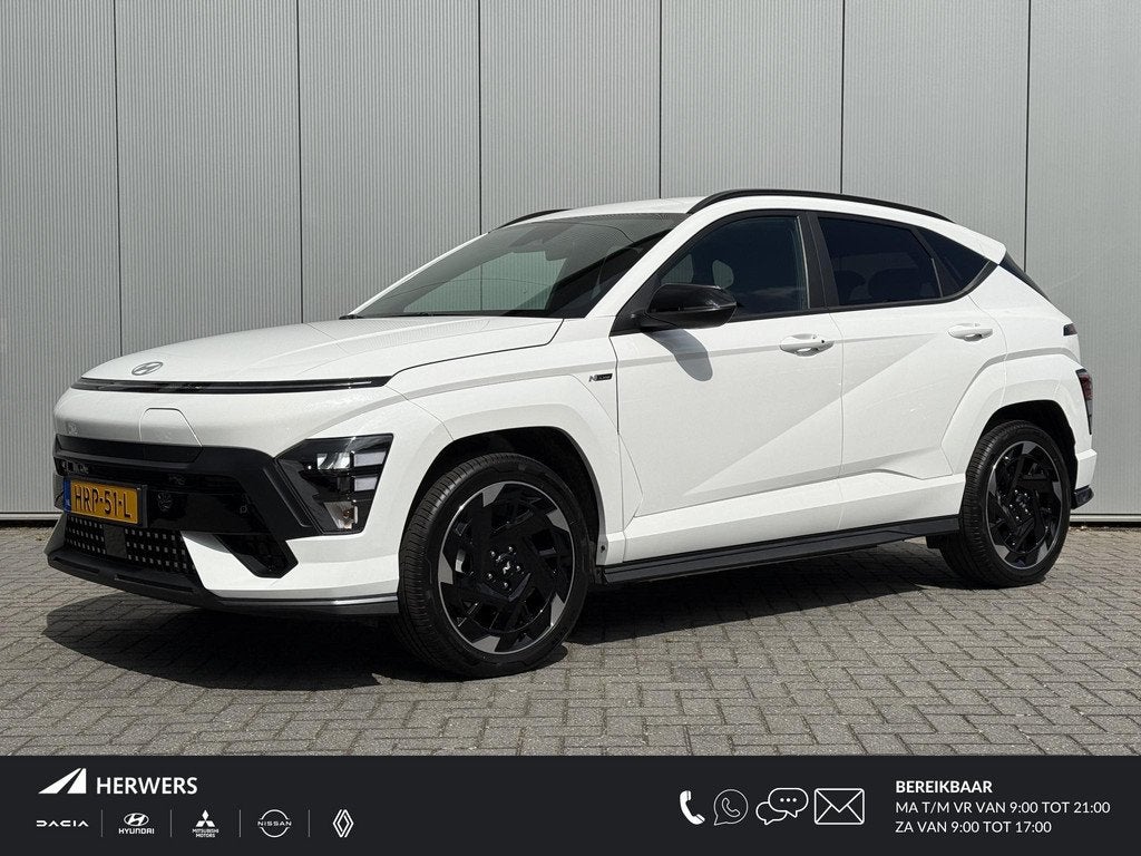 Hyundai KONA Electric N Line Edition 65.4 kWh / Climate Cont, Auto's, Hyundai, Stof, 750 kg, 385 min, Wit