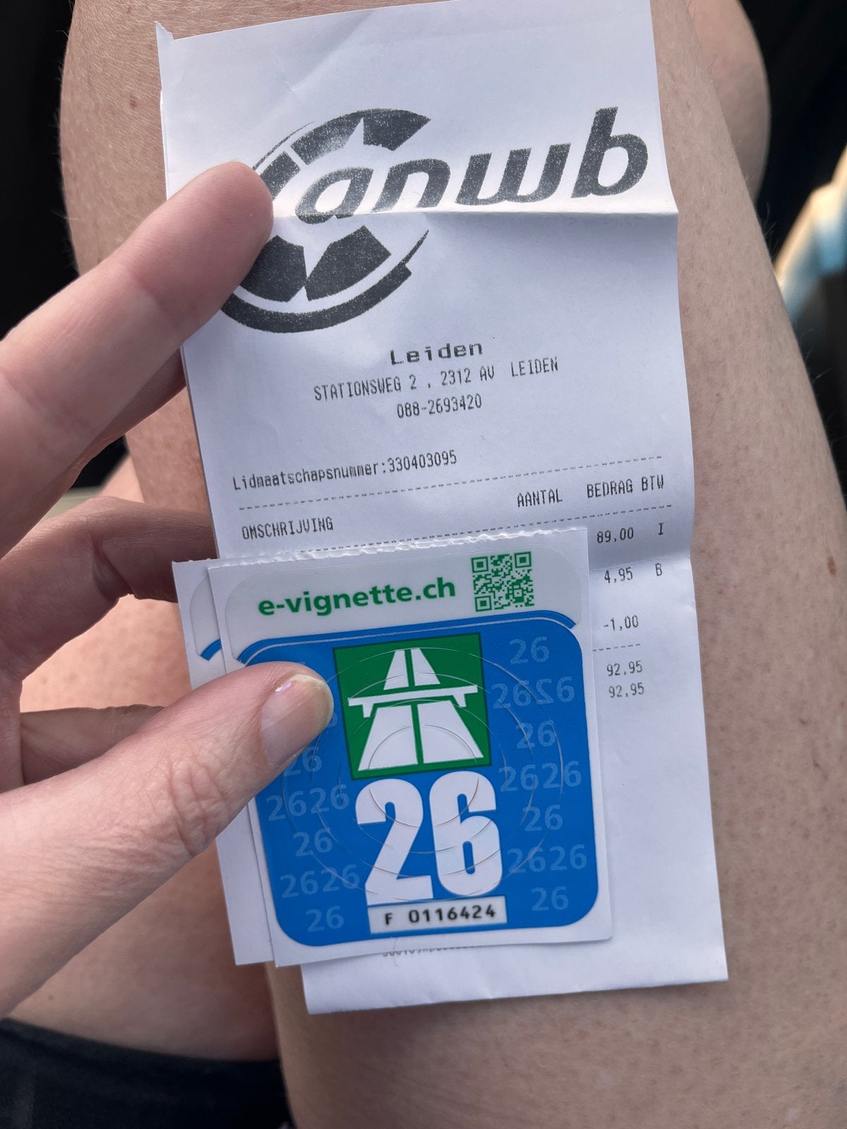 Vignette zwitserland met bon. Wegens afzeggen vakantie, Tickets en Kaartjes, Autovignetten, Drie personen of meer