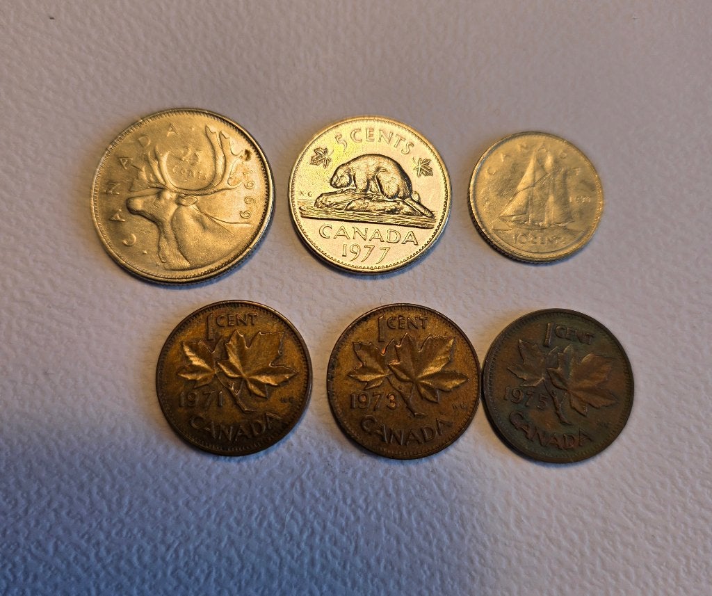 Canadeze munten, Postzegels en Munten, Ophalen of Verzenden, Noord-Amerika, Losse munt