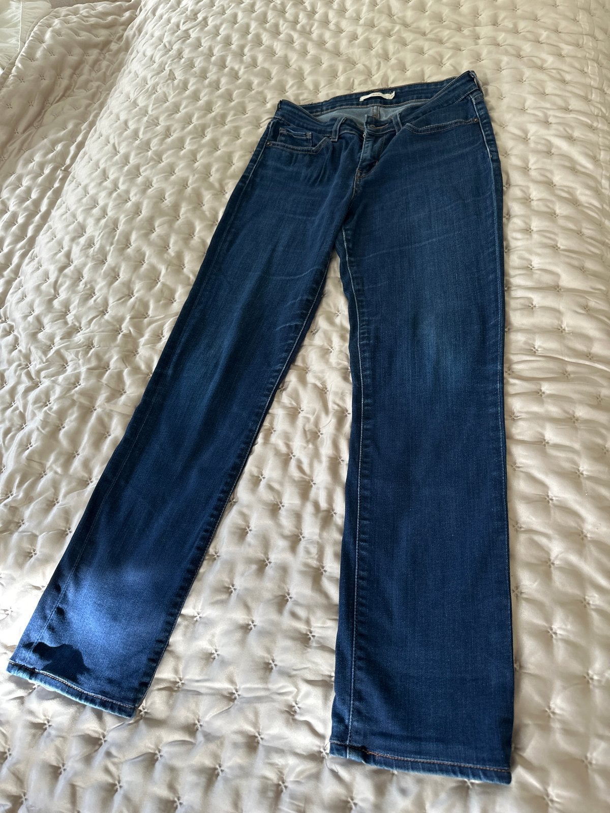 Levi's 712 Slim Jeans - W28 - Binnenbeenlengte 70cm, Ophalen of Verzenden, Gedragen, Blauw, W28 - W29 (confectie 36)