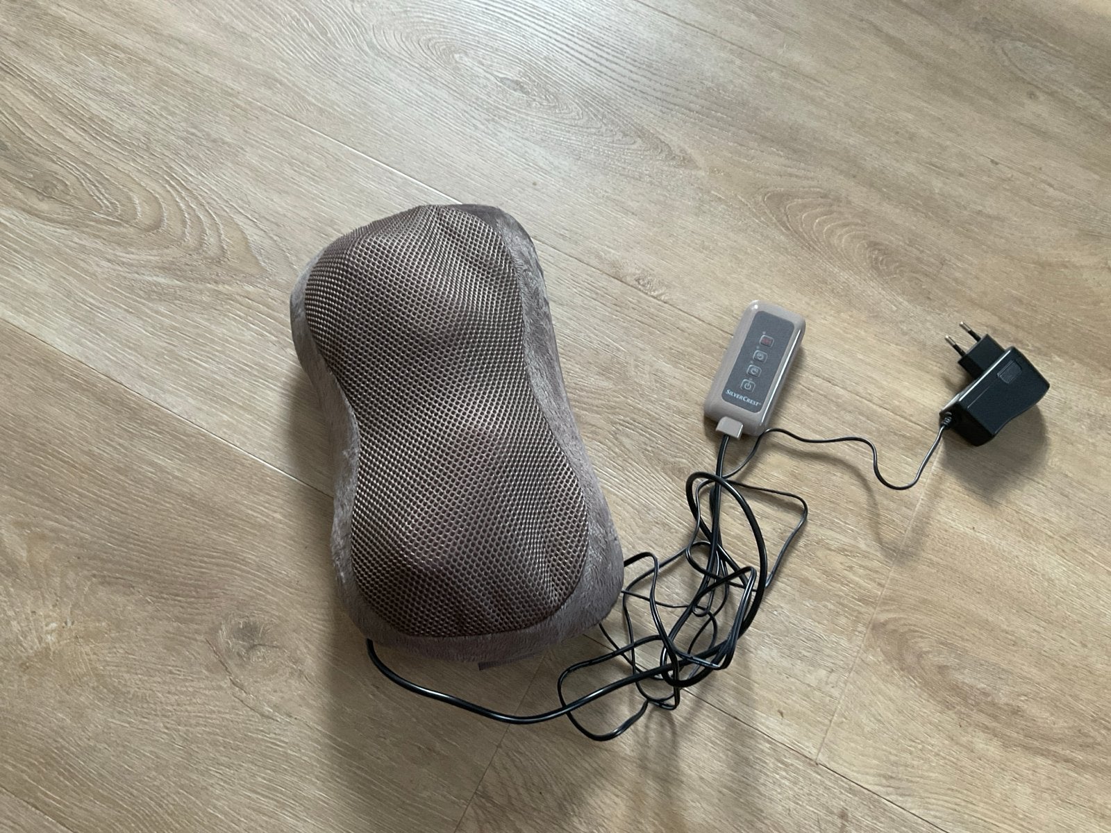 Shiatsu Nek Massage Kussen met Warmtefunctie - SilverCrest, Ophalen of Verzenden, Zo goed als nieuw, Massagestoel of Kussen