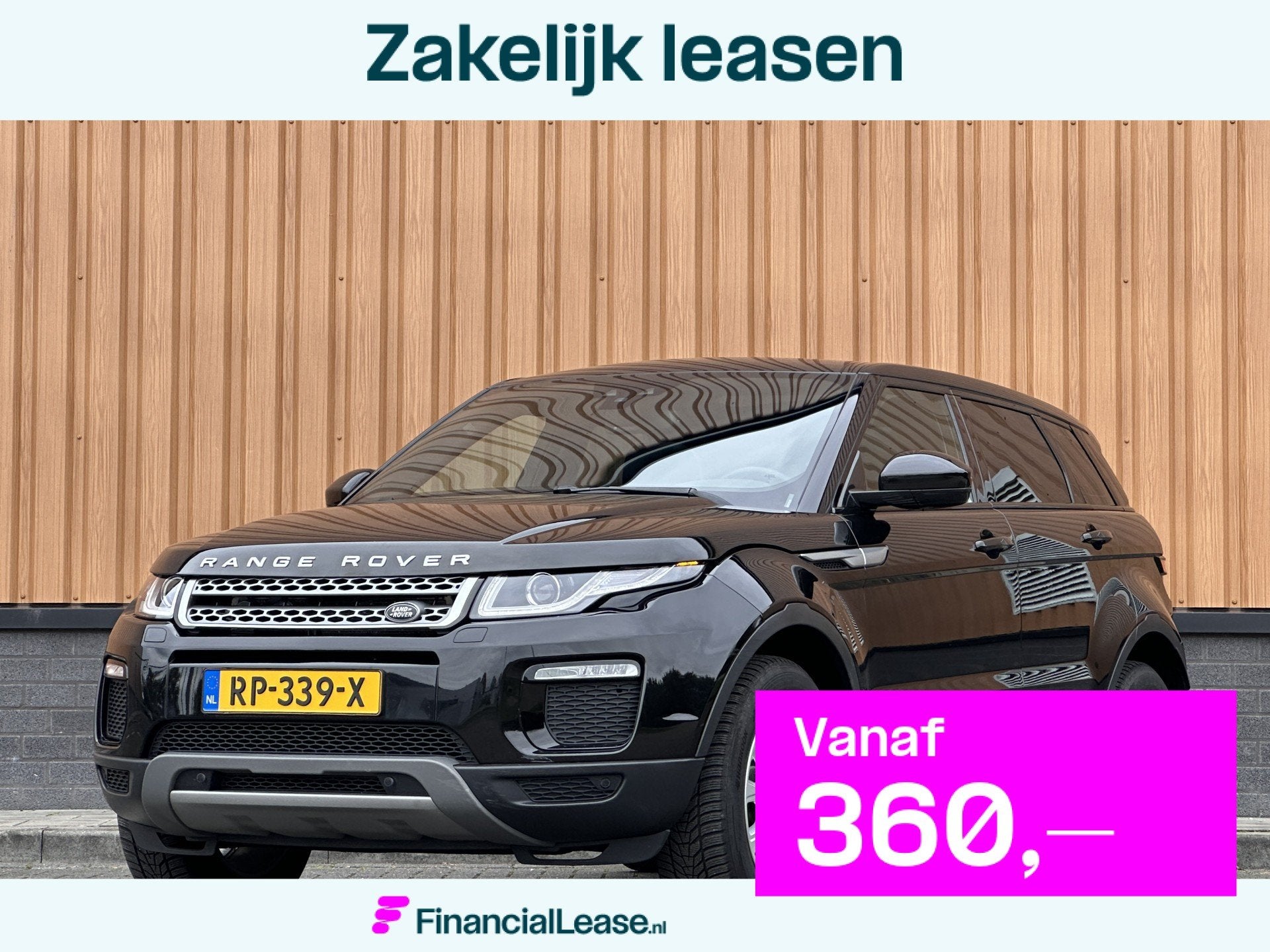 Land Rover Range Rover Evoque 2.0 Si4 Urban Series SE | Pano, Automaat, 4 cilinders, Zwart, Bedrijf