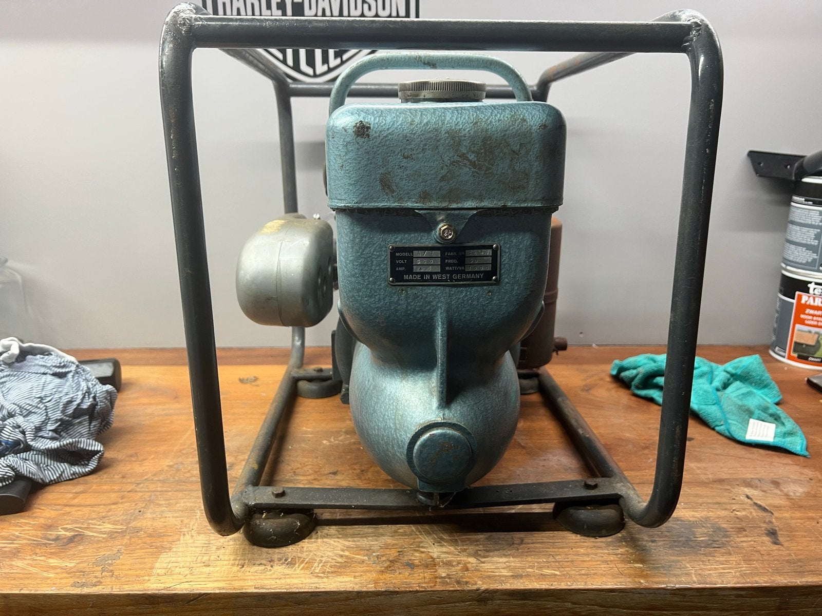 Vintage JLO Aggregaat A/10 - Made in West Germany, Ophalen of Verzenden, Gebruikt, Minder dan 5 kVA, Benzine
