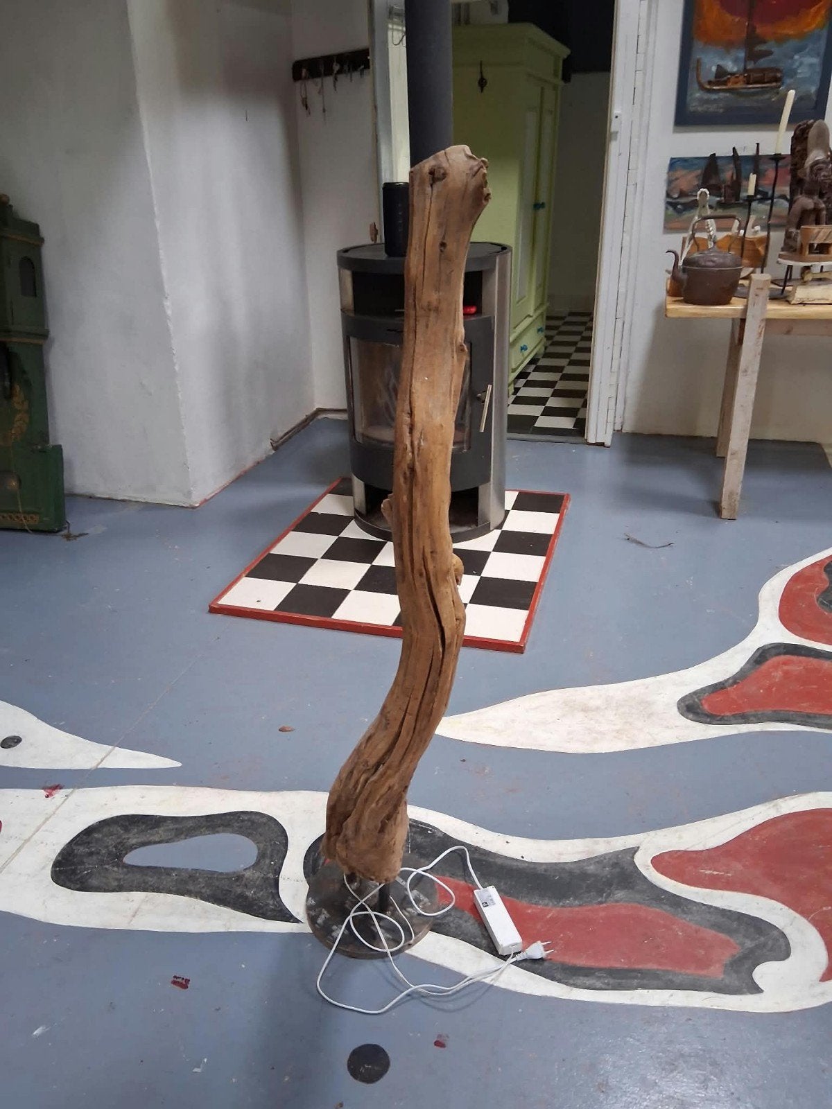 unieke houten lamp van drijfhout, Ophalen of Verzenden, Nieuw