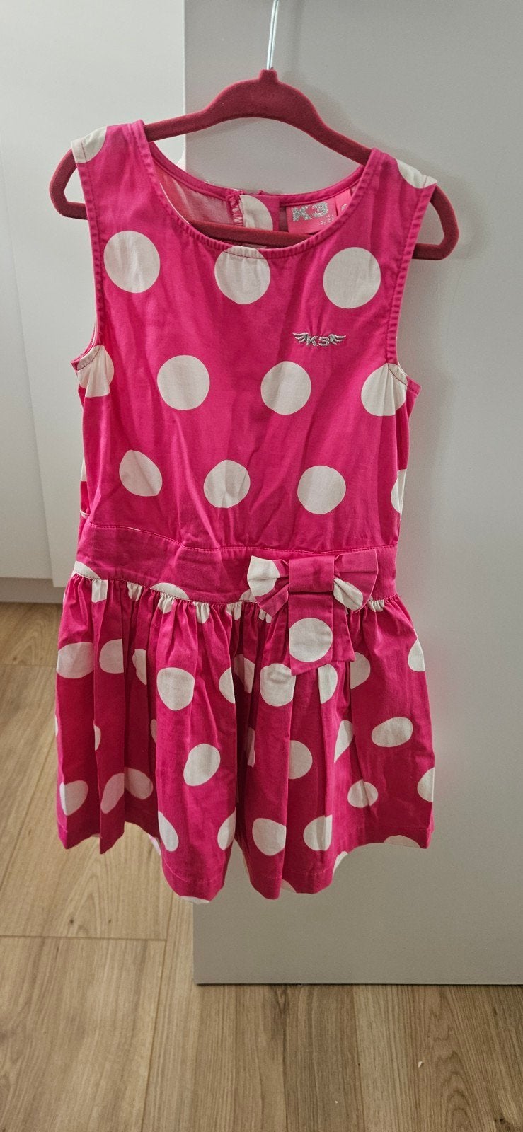 k3 roze jurkje met stippen maat 116, Gebruikt, Meisje, K3, Ophalen of Verzenden