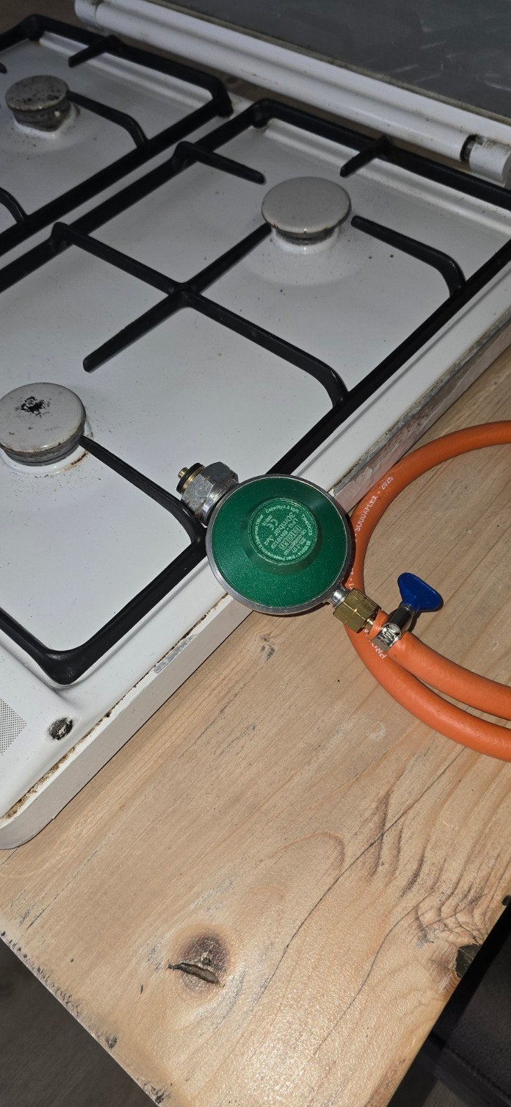 gasfornuis met 4 pitten - ideaal voor camping/kleine, Ophalen, Gebruikt, Minder dan 85 cm, 4 kookzones