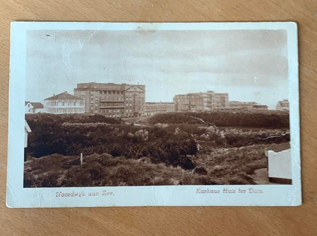 Ansichtkaart Noordwijk aan zee kurhaus Huis ter Duin, Ophalen of Verzenden, Zuid-Holland