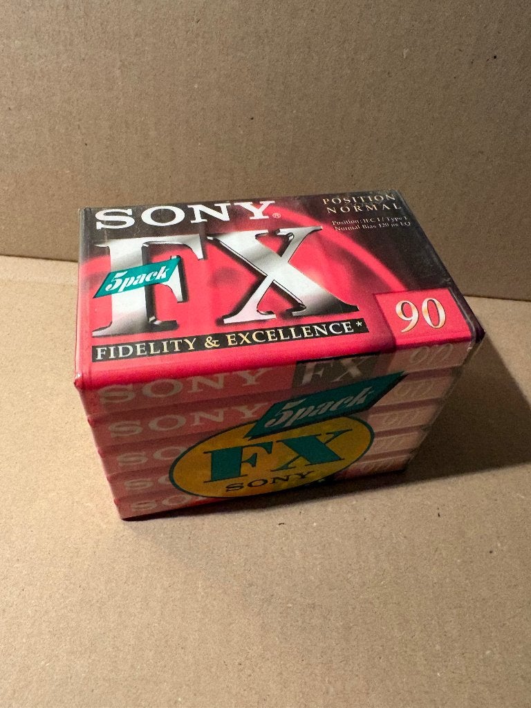 Sony FX90 5 pack cassettes geseald, Sony@sony.com, Overige genres, Sony, Blablastraat 12