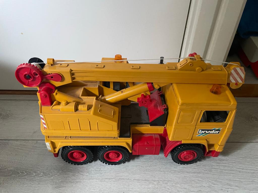 Bruder Tele-Crane TC 4500 Kraan - Geel Speelgoedvoertuig, Ophalen, Gebruikt