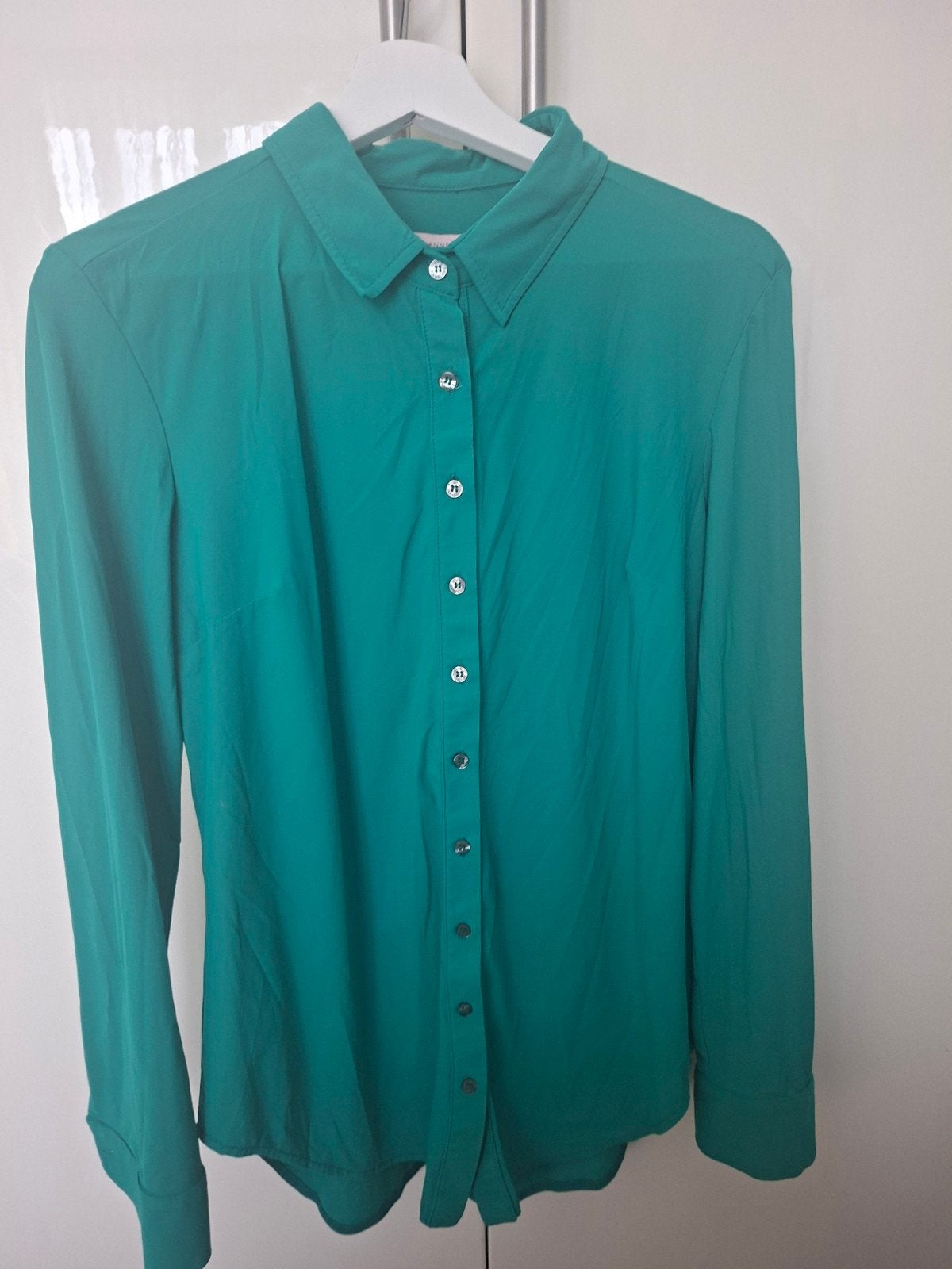 studio anneloes blouse L groen, Kleding | Dames, Blouses en Tunieken, Ophalen of Verzenden, Zo goed als nieuw, Groen