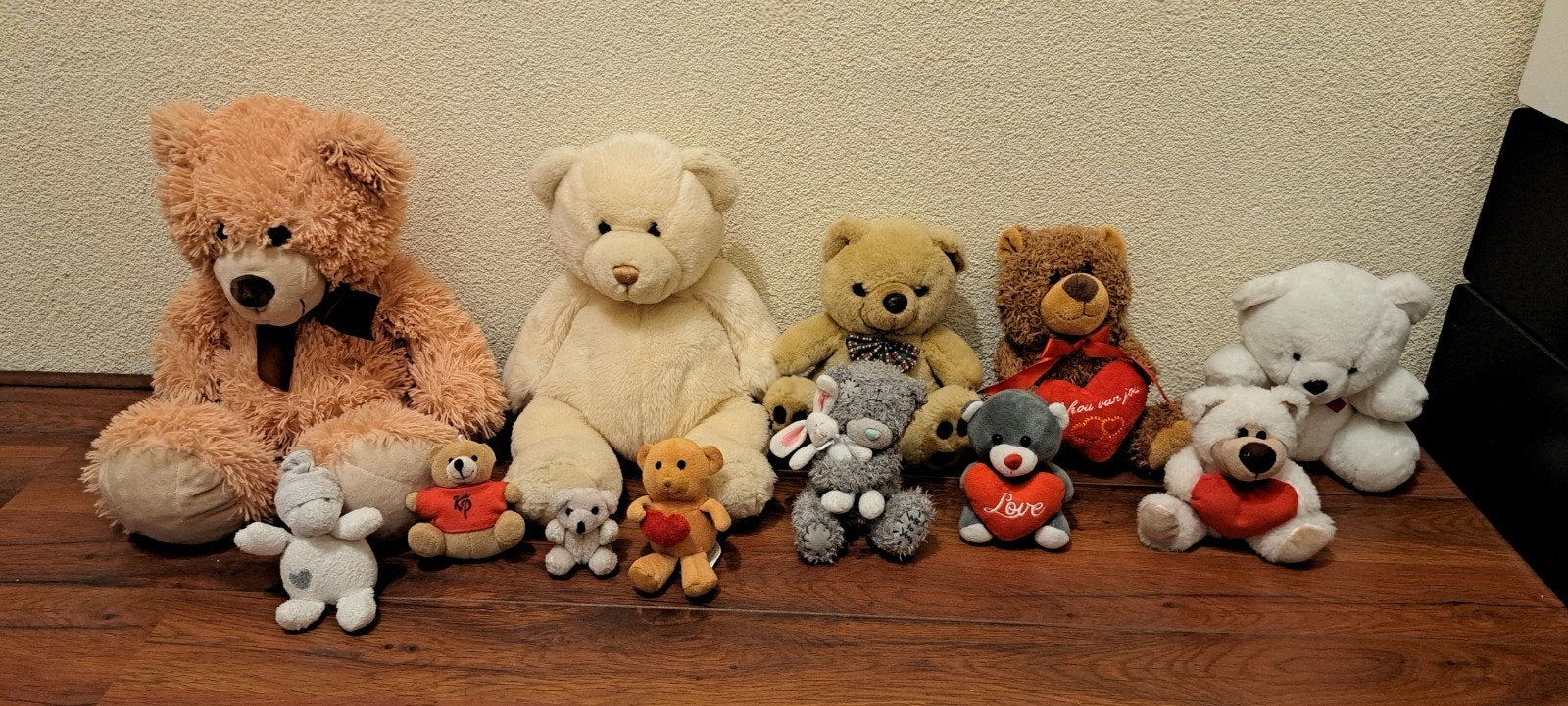 Nog 10 Leuke beren knuffels!
Lichte beer, crème kleur (happy, Ophalen of Verzenden, Zo goed als nieuw, Beer