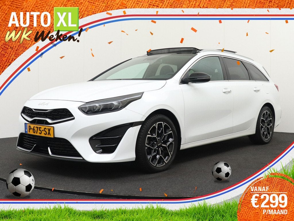 Kia Ceed Sportswagon 1.5 160 PK Aut. GT-Line Pano-dak Camera, Auto's, Kia, Gebruikt, 4 cilinders, 160 pk, Wit