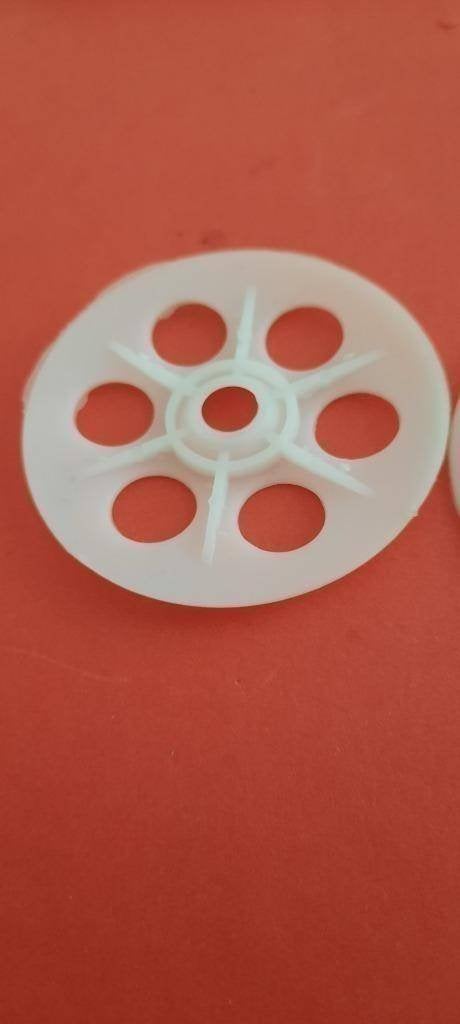 50 st  kunststof Drukverdeelplaat voor isolatie 60 mm rond, Doe-het-zelf en Verbouw, IJzerwaren en Bevestigingsmiddelen, 100 tot 250 mm