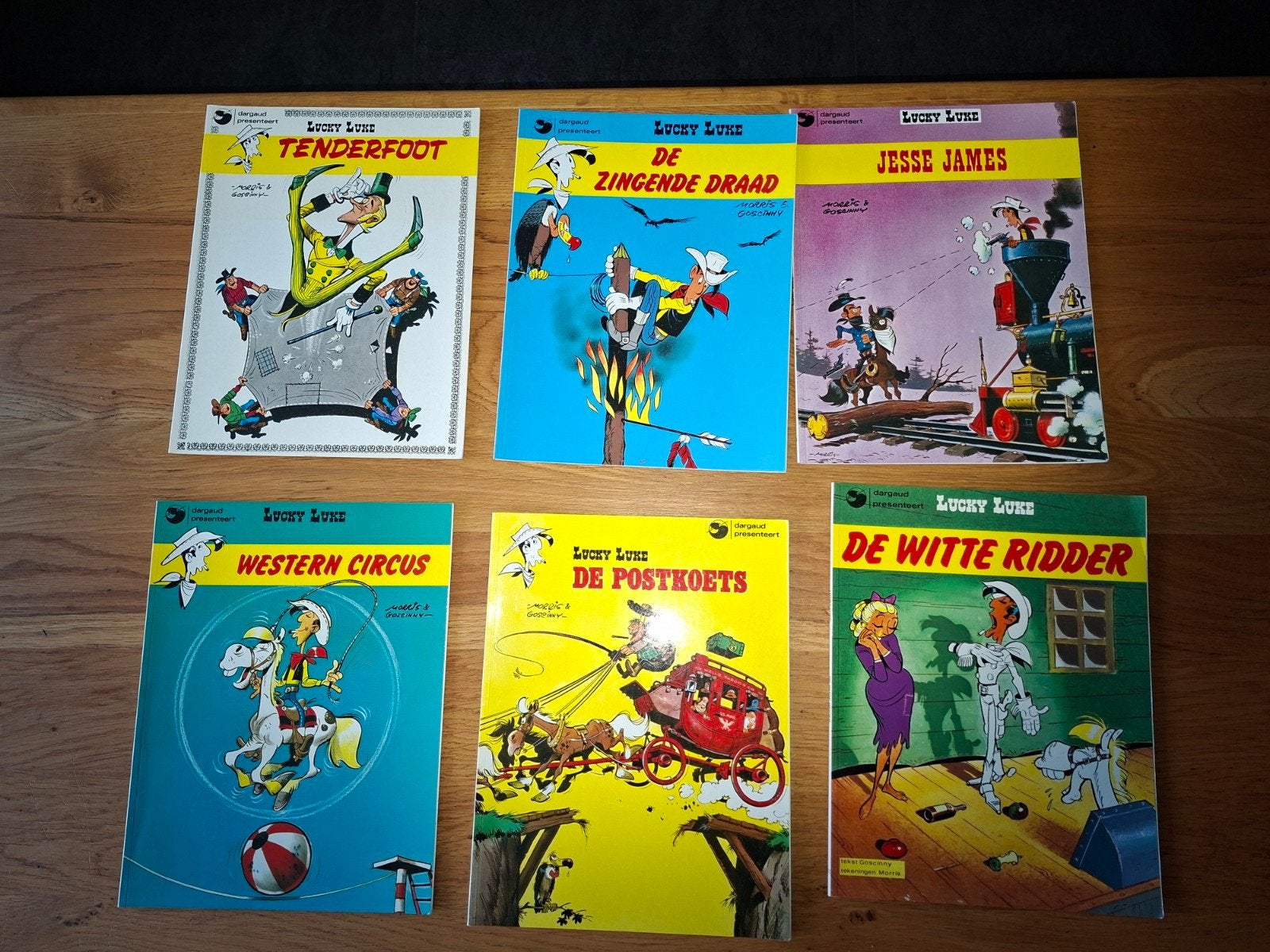 Lucky Luke Stripboeken - 6 stuks, Boeken, Meerdere stripboeken, Ophalen of Verzenden, Gelezen