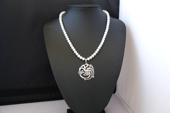 MAANSTEEN ketting/armband-set, Verzenden, Wit, Nieuw, Met edelsteen