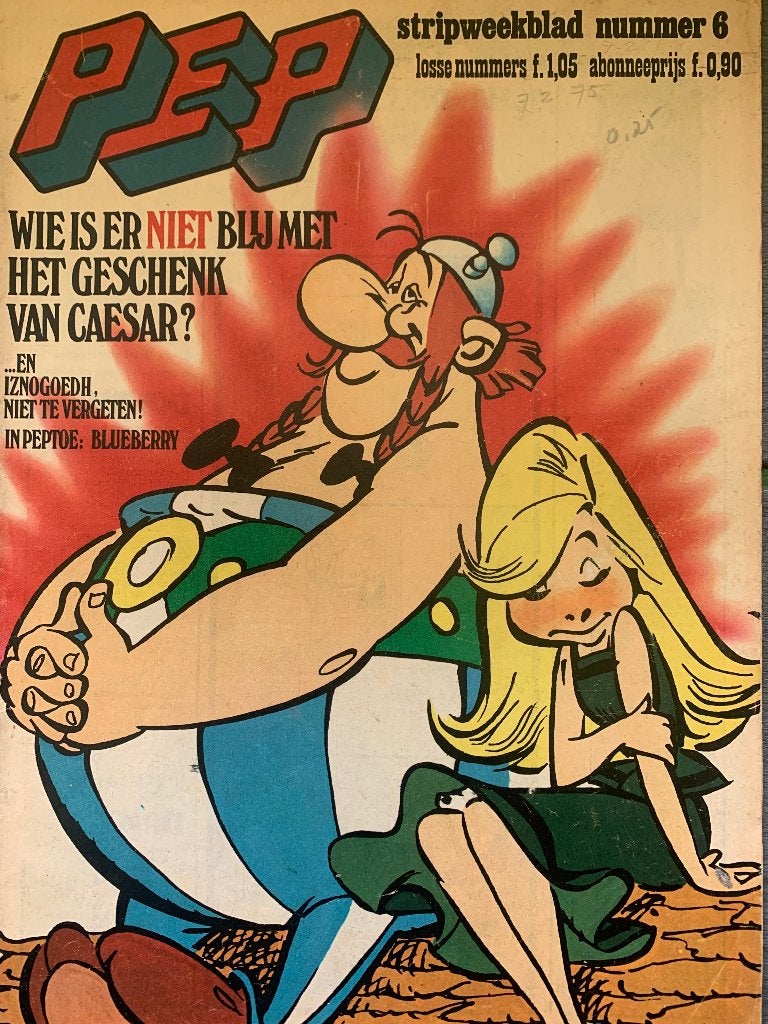 Weekblad PEP  NR. 6 - 7 februari 1975, Boeken, Eén stripboek, Ophalen of Verzenden, Gelezen