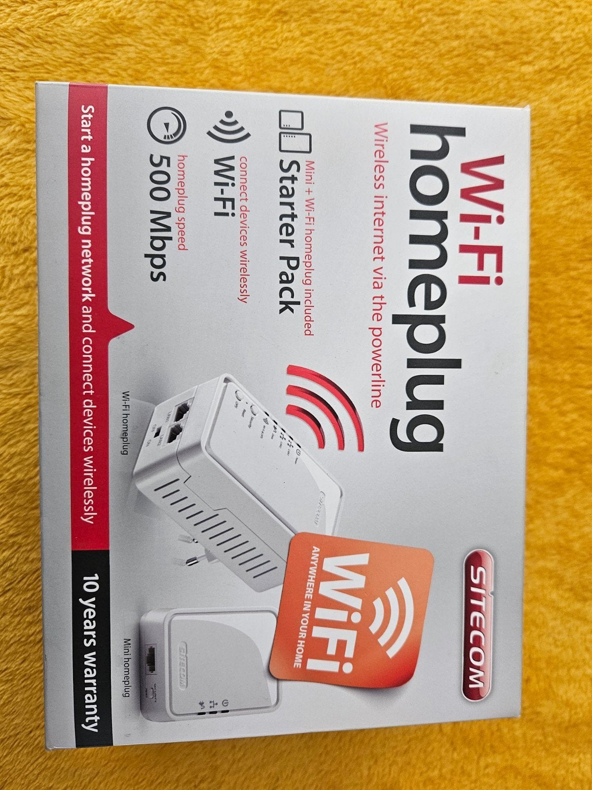 Sitecom WiFi Homeplug Starter Pack 500 Mbps (nieuw), Ophalen of Verzenden, Zo goed als nieuw, Router, Sitecom
