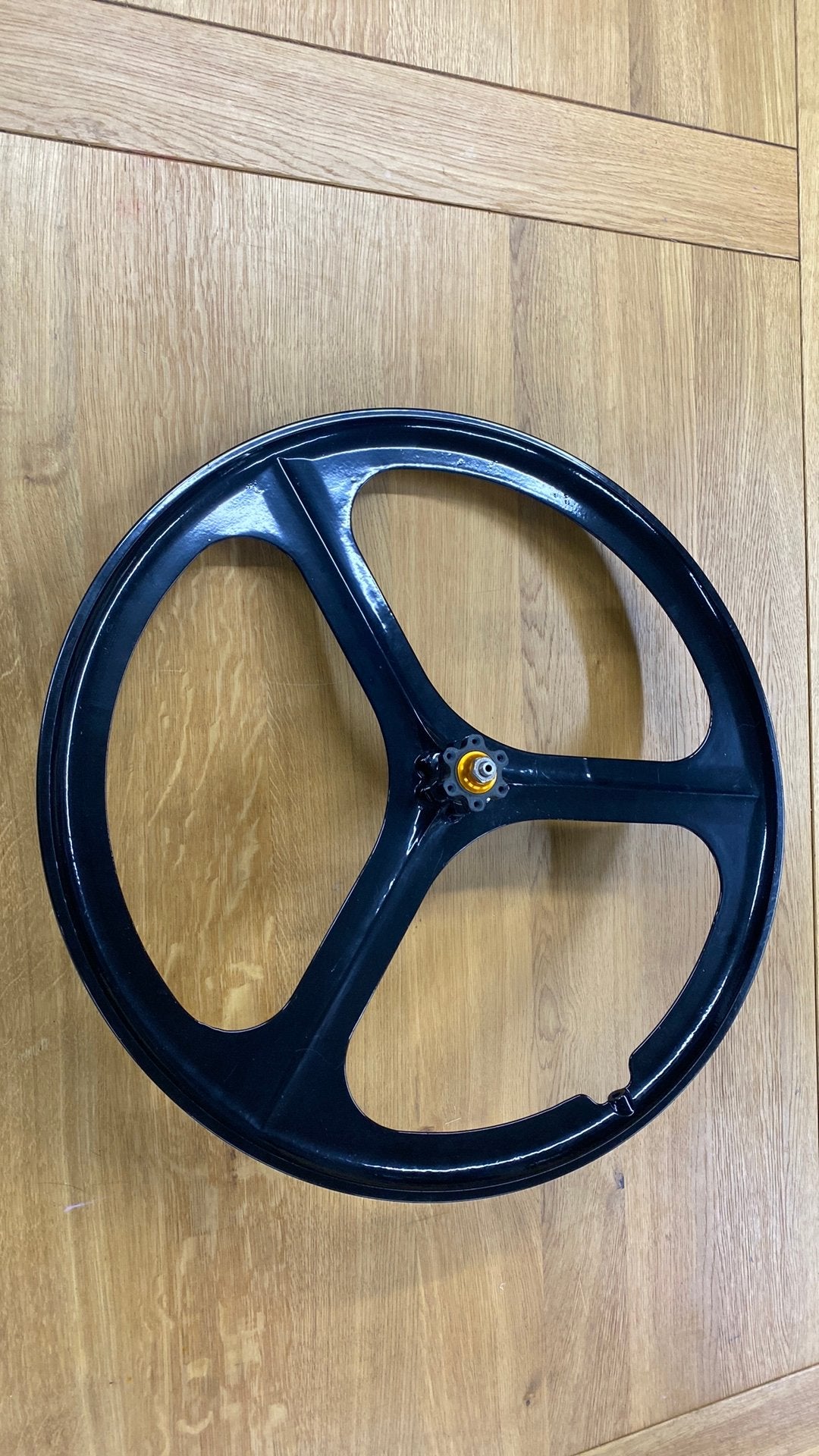 3 spaaks aluminium wiel 26 inch zwart, Zo goed als nieuw, Ophalen, Wiel, Ligfiets