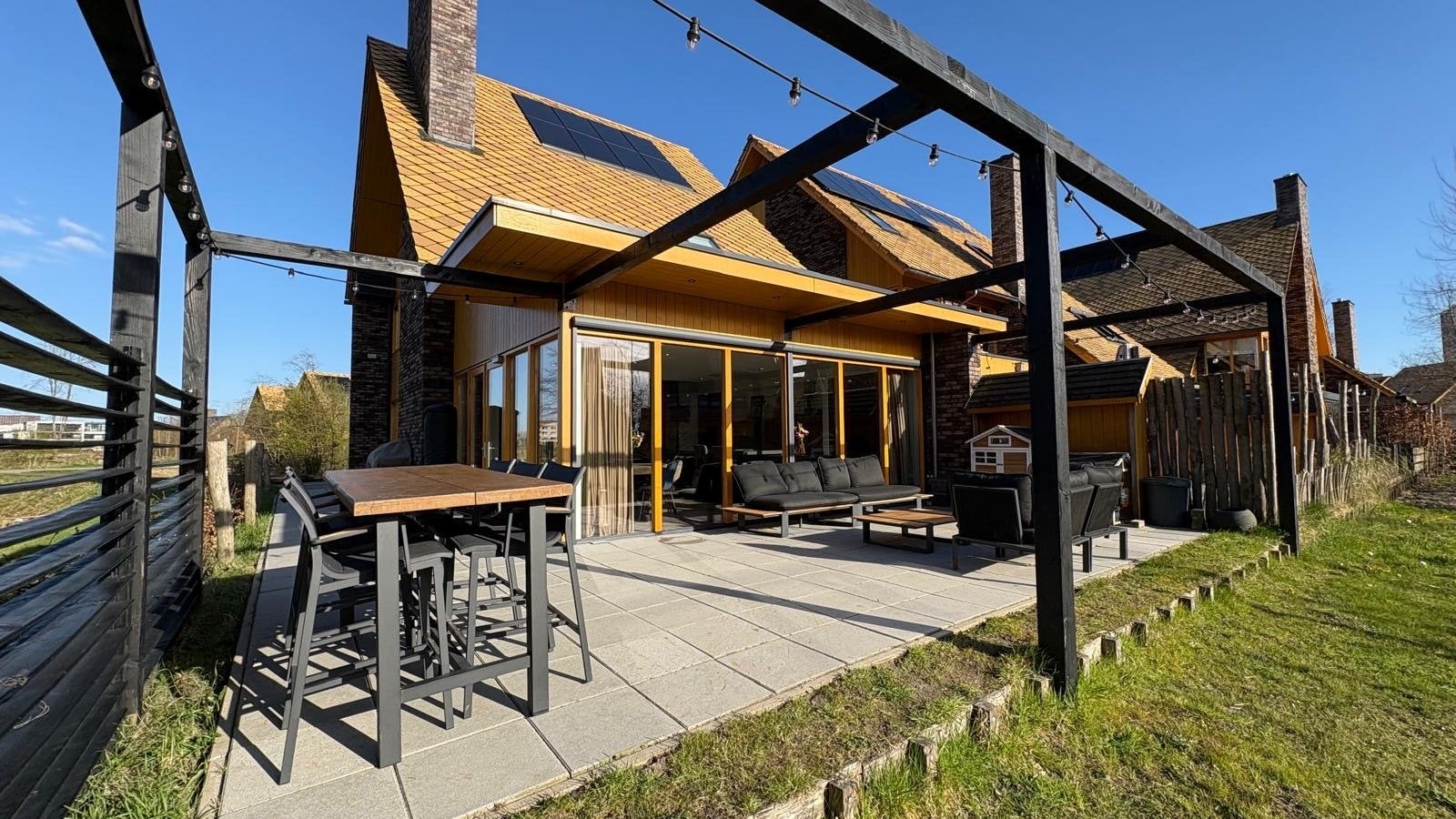 Tierra Outdoor tuinset 4 + 2 zits + hoge tafel + 7 stoelen, Ophalen, Gebruikt, Meer dan 8 zitplaatsen, Tuinset