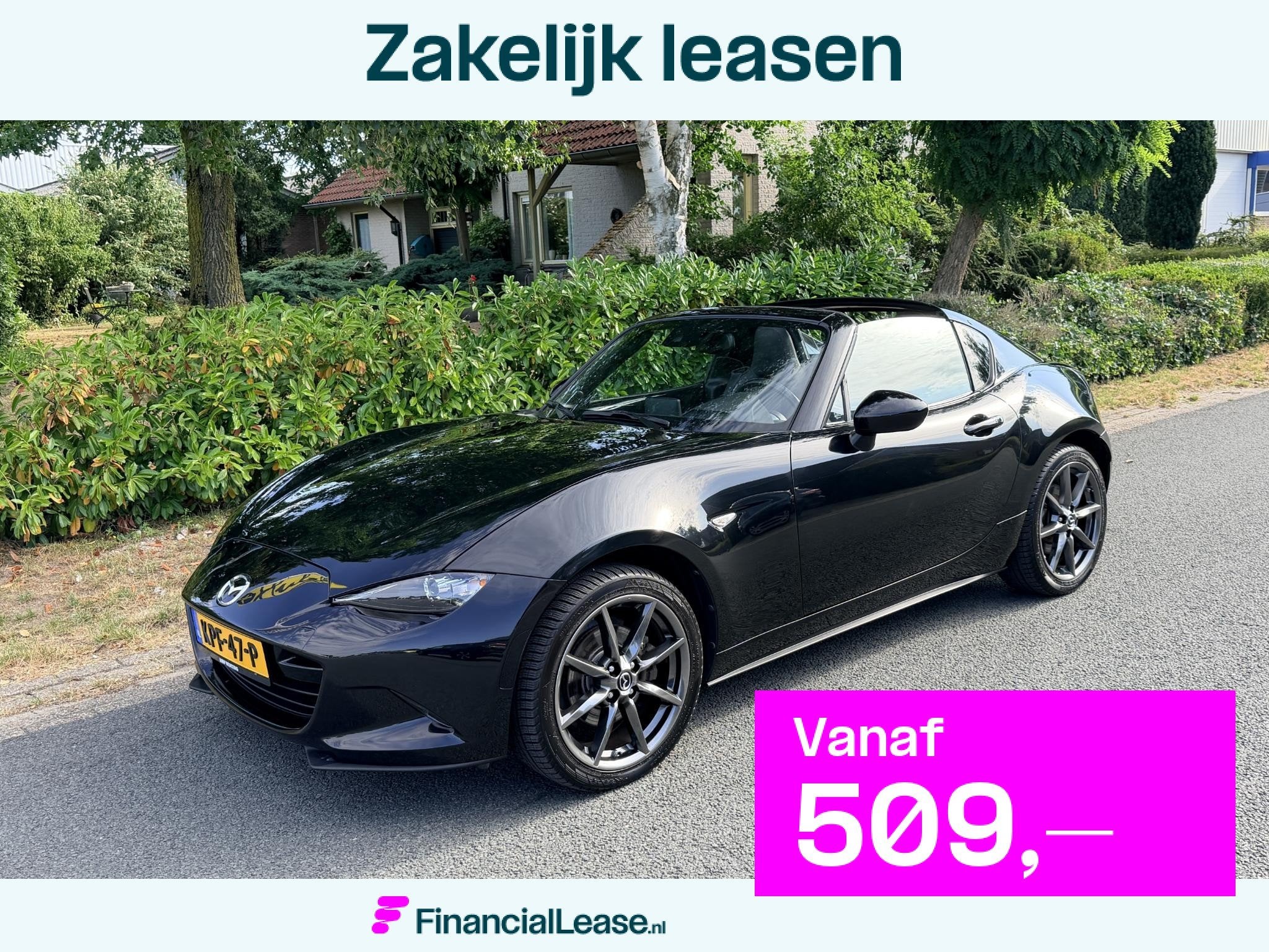 Mazda MX-5 RF 2.0 SkyActiv-G 184PK GT-M Automaat•Leder, Automaat, 1998 cc, Achterwielaandrijving, Gebruikt