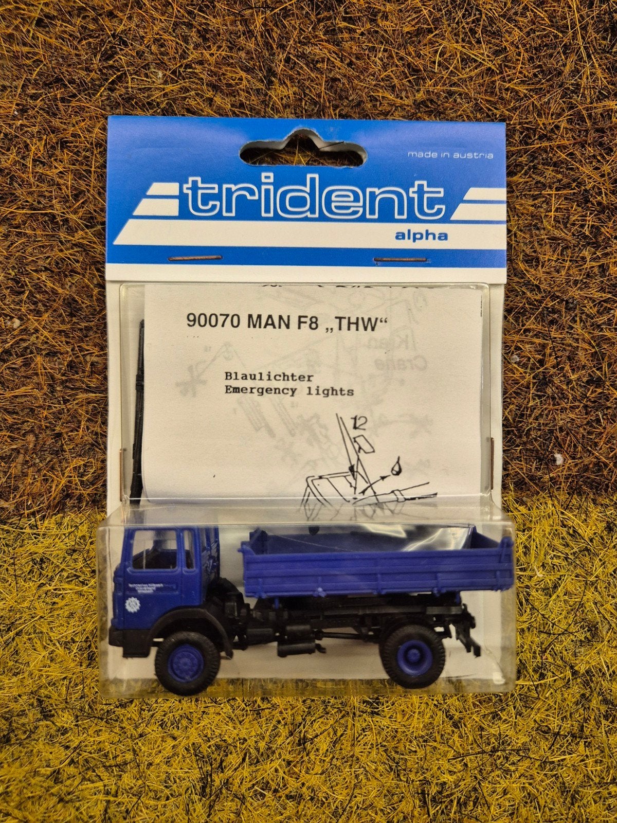 Trident 90070 MAN F8 'THW' 1:87, Ophalen of Verzenden, Nieuw, Bus of Vrachtwagen, Overige merken