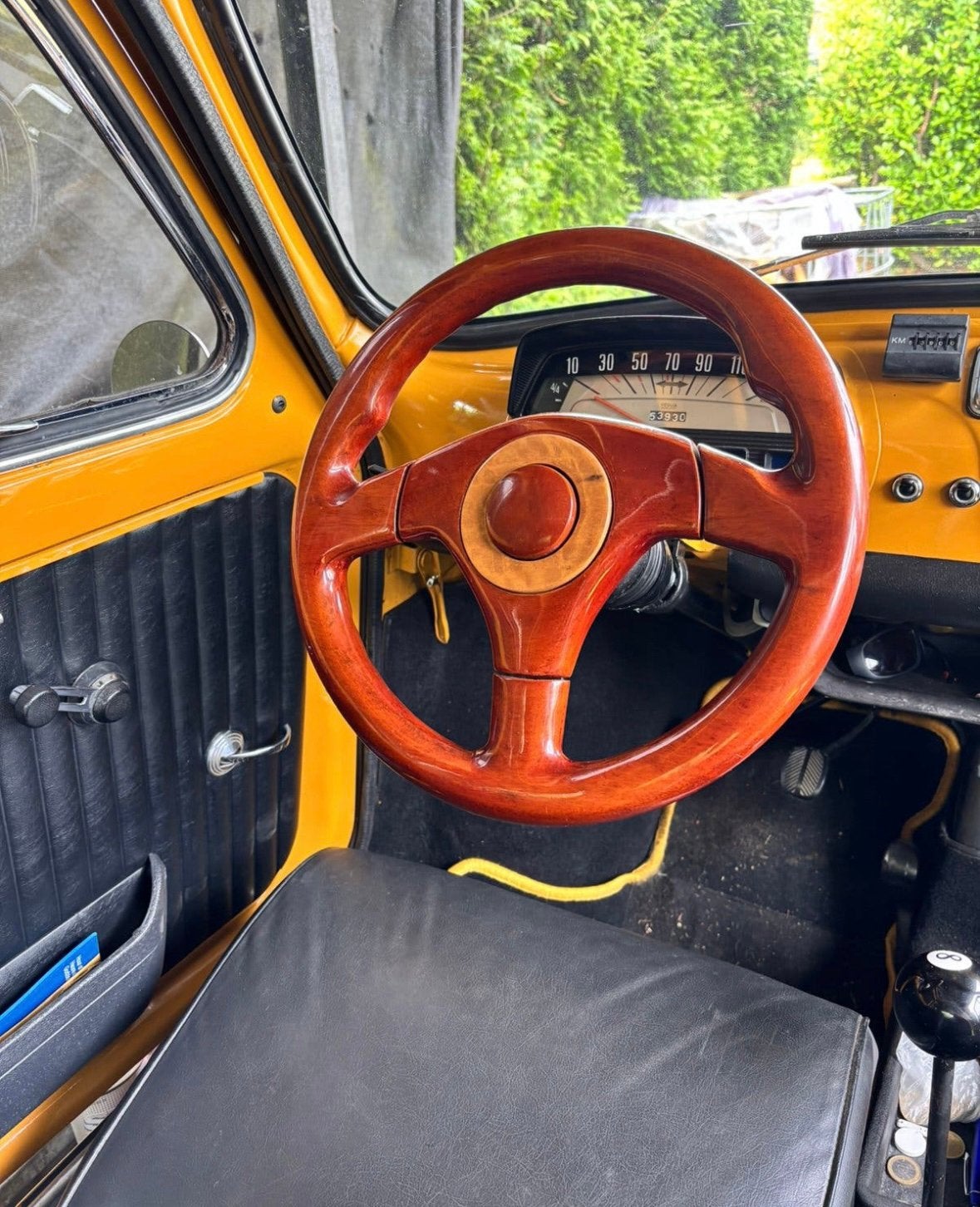 Houten stuur Fiat 500 oldtimer, Auto-onderdelen, Ophalen of Verzenden, Gebruikt, Fiat