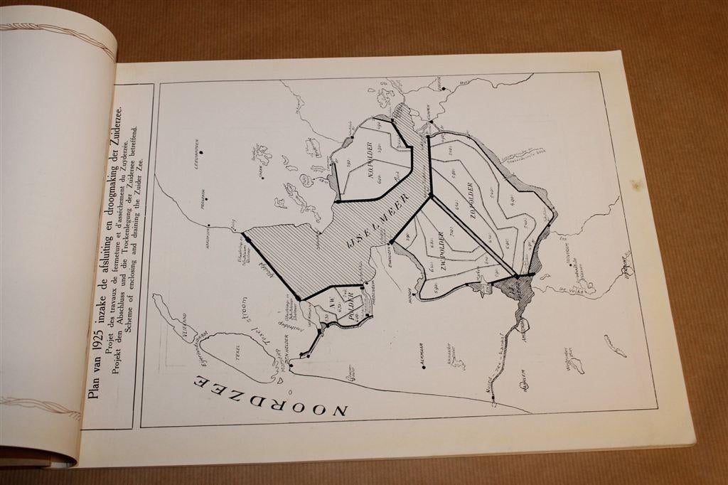 Afsluiting & Droogmaking Zuiderzee [1929] — Antiek, Boeken, Ophalen of Verzenden, Gelezen