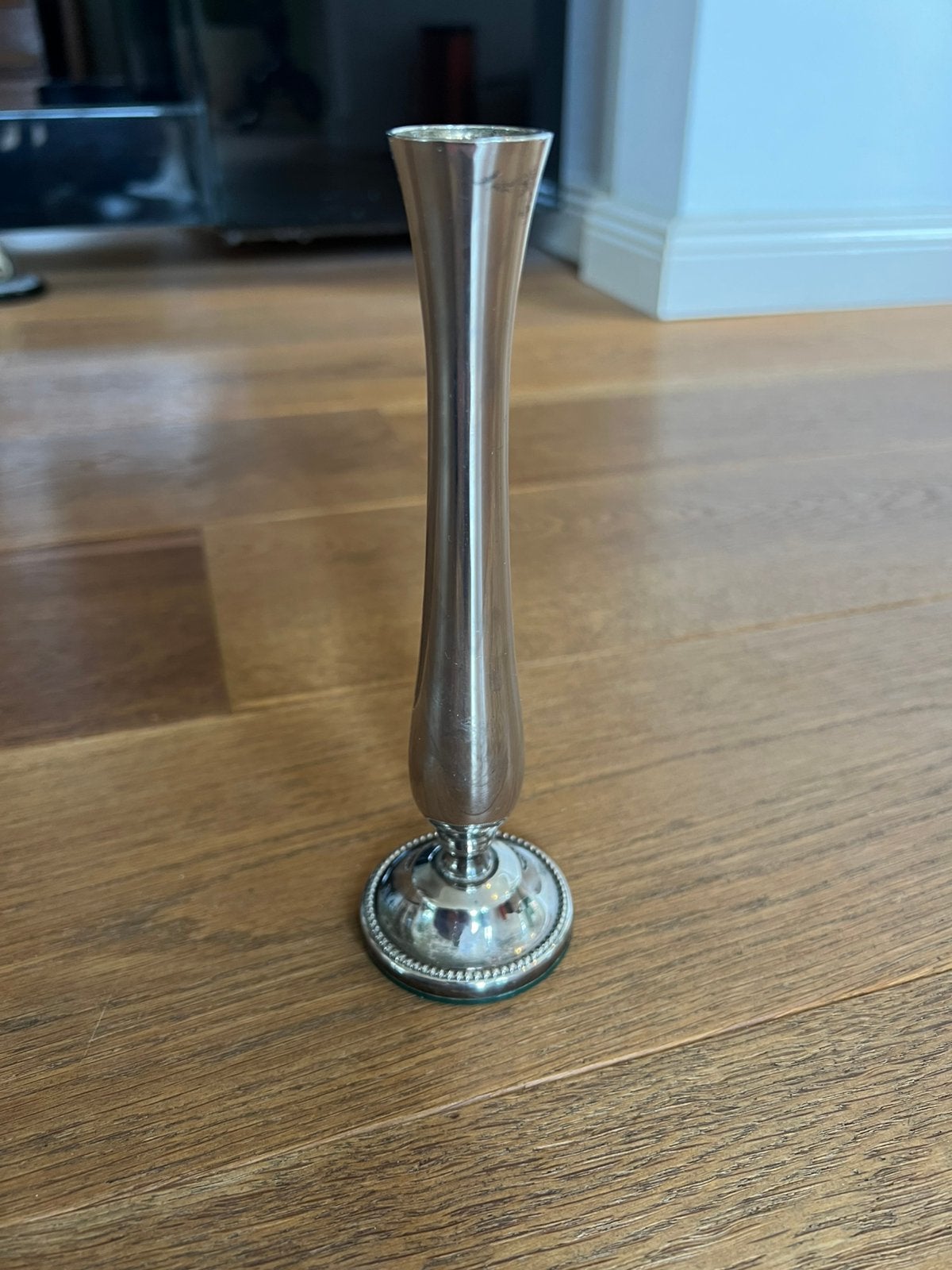 Elegante zilverkleurige/verzilverde vaas Van Kempen & Begeer, Ophalen of Verzenden