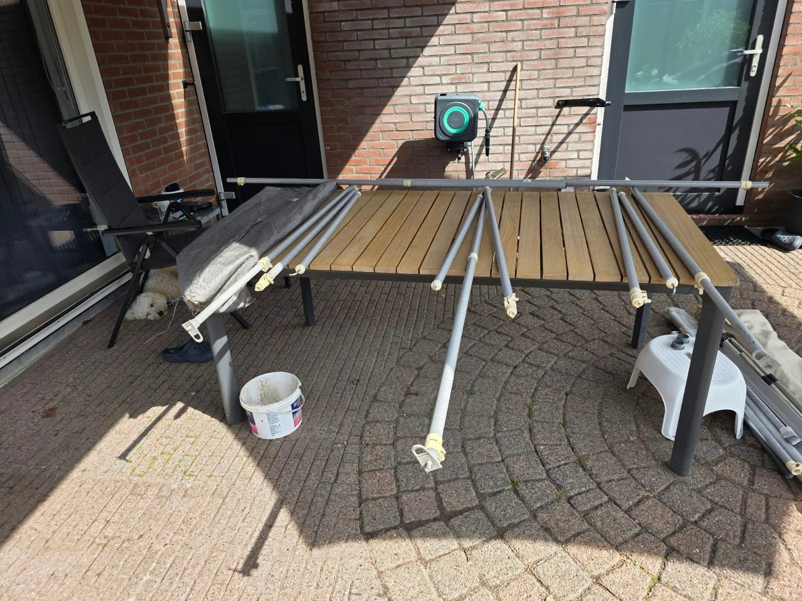 lichtgewicht tentstokken voor liufel of voortent, Tuin en Terras, Ophalen, Gebruikt