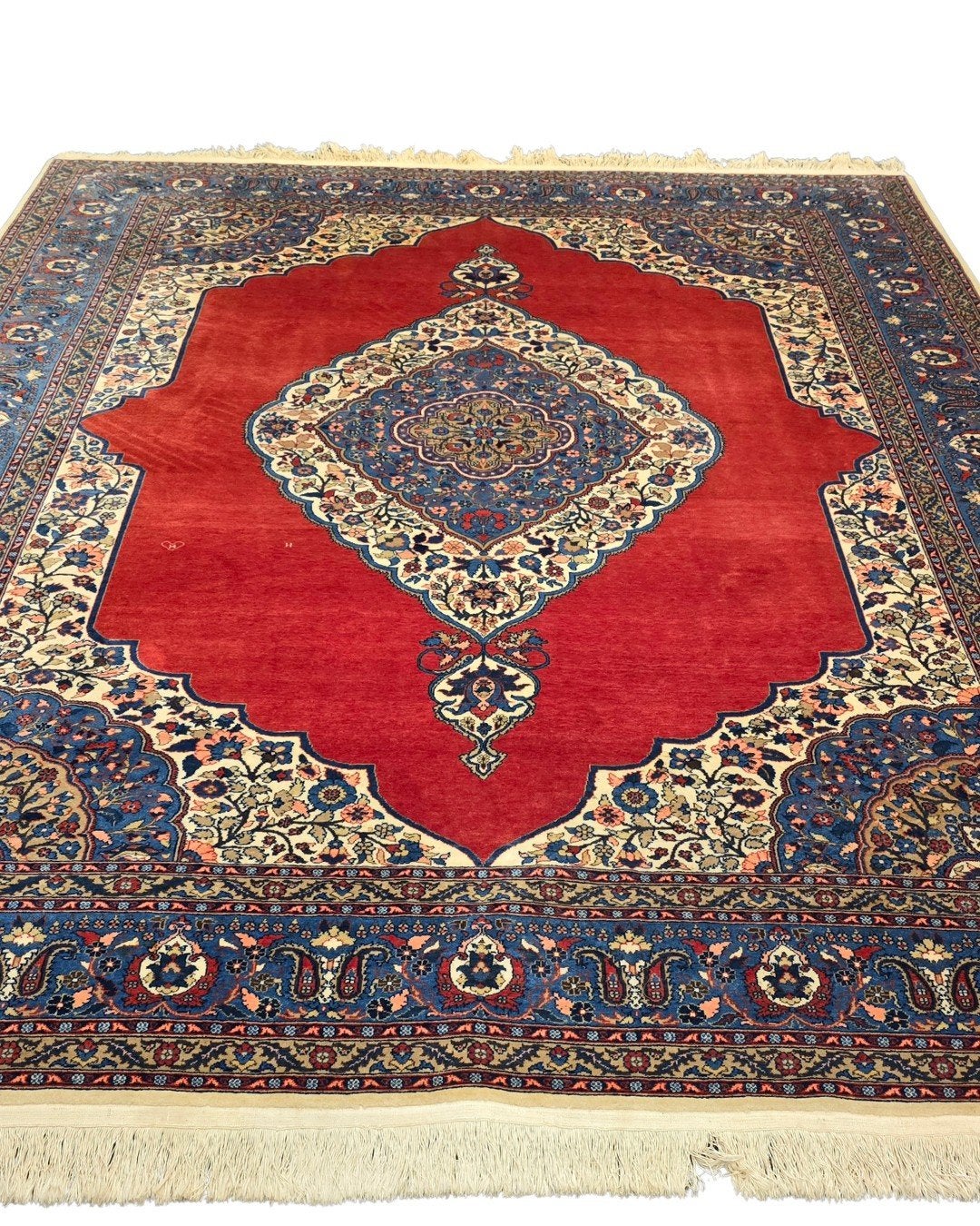 Perzisch tapijt Hereke 270x220 wollen vloerkleed Turkije, Huis en Inrichting, Stoffering | Tapijten en Kleden, 1185VB, Gebruikt