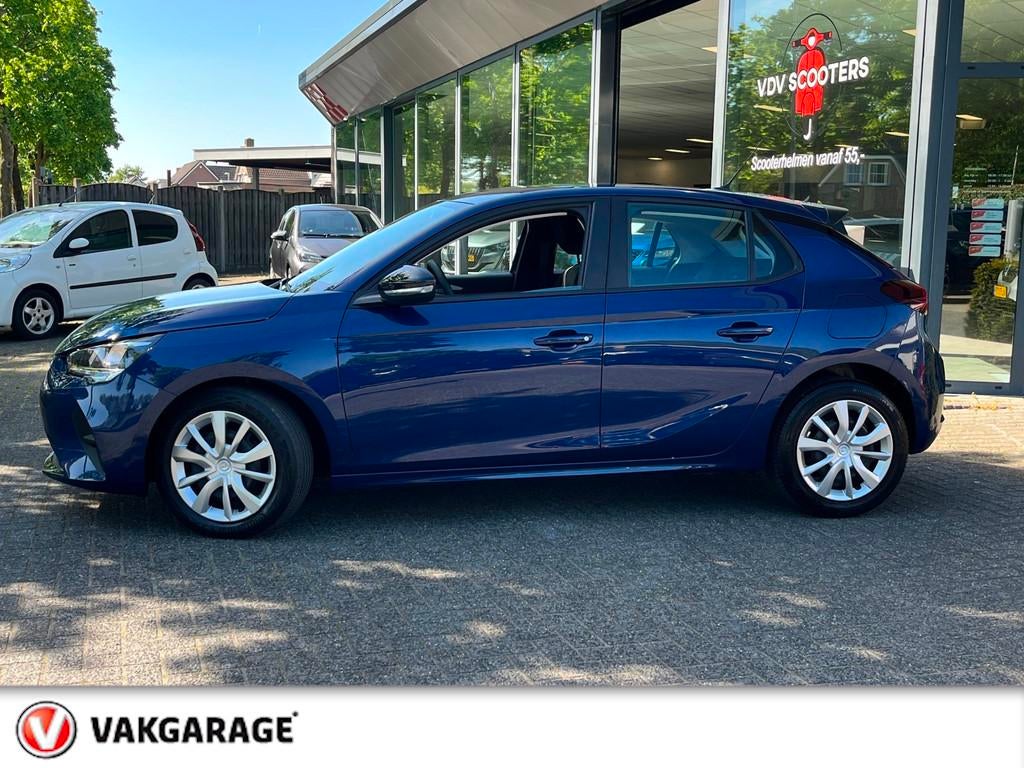 Opel Corsa 1.2 Edition Navi/carplay Bovagrijklaarprijs !, Auto's, 12 maanden, Gebruikt, Blauw, 49 €/maand